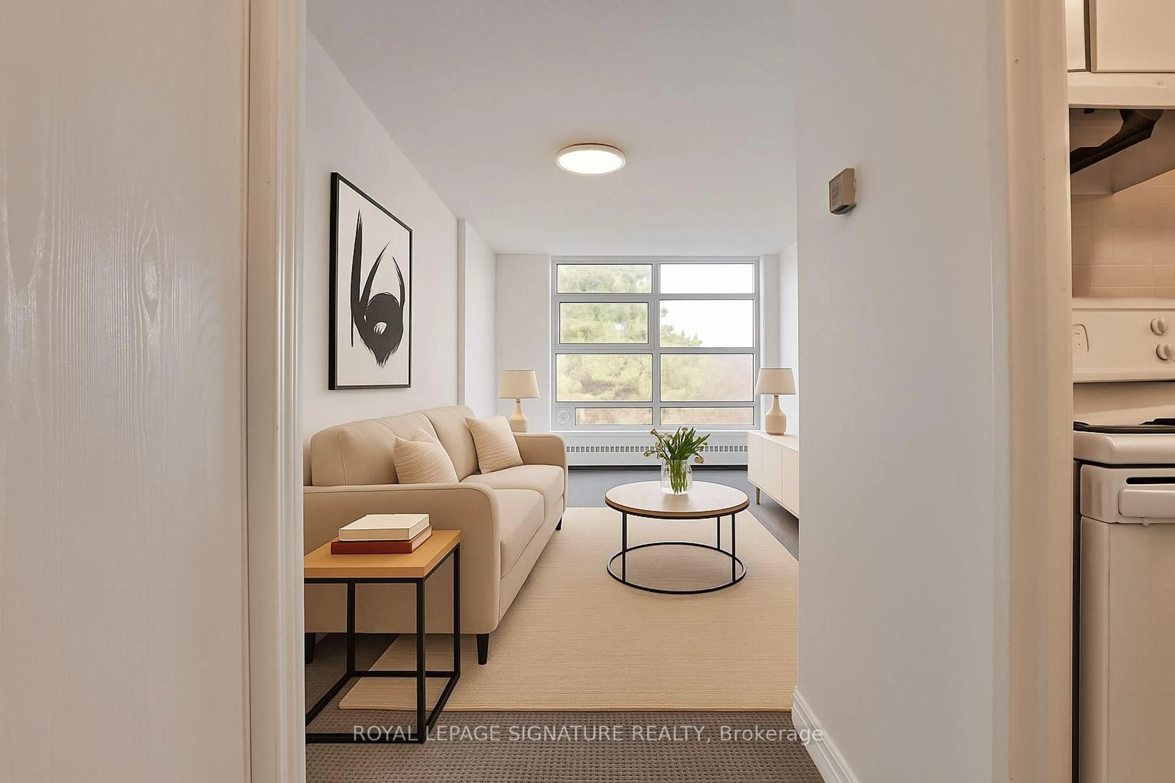 Living room with furniture, unknown for 335 Driftwood Ave #308, Toronto Ontario M3N 2P3