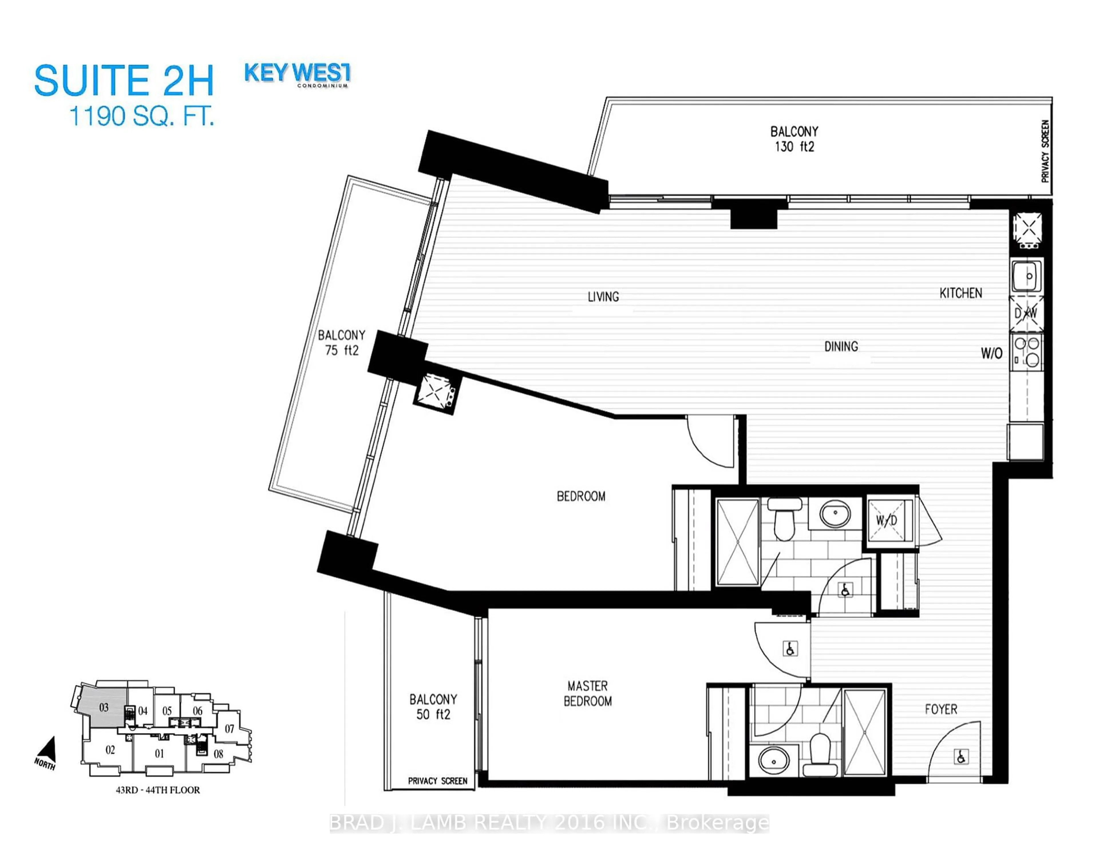 Floor plan for 36 Park Lawn Rd #LPH #4303, Toronto Ontario M8V 0E5