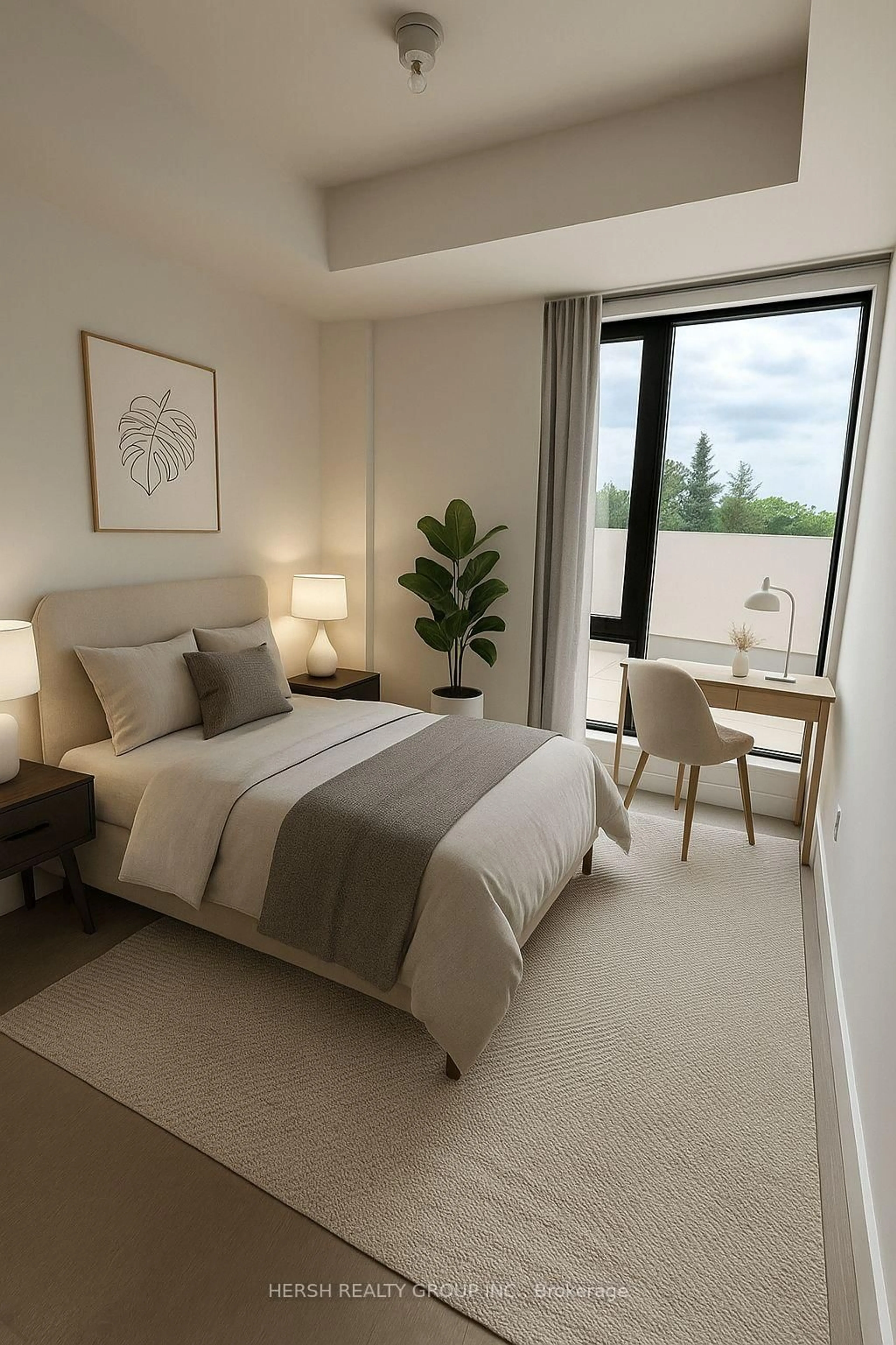 Bedroom with bed, unknown for 160 Kingsway Cres #415, Toronto Ontario M8X 2S4