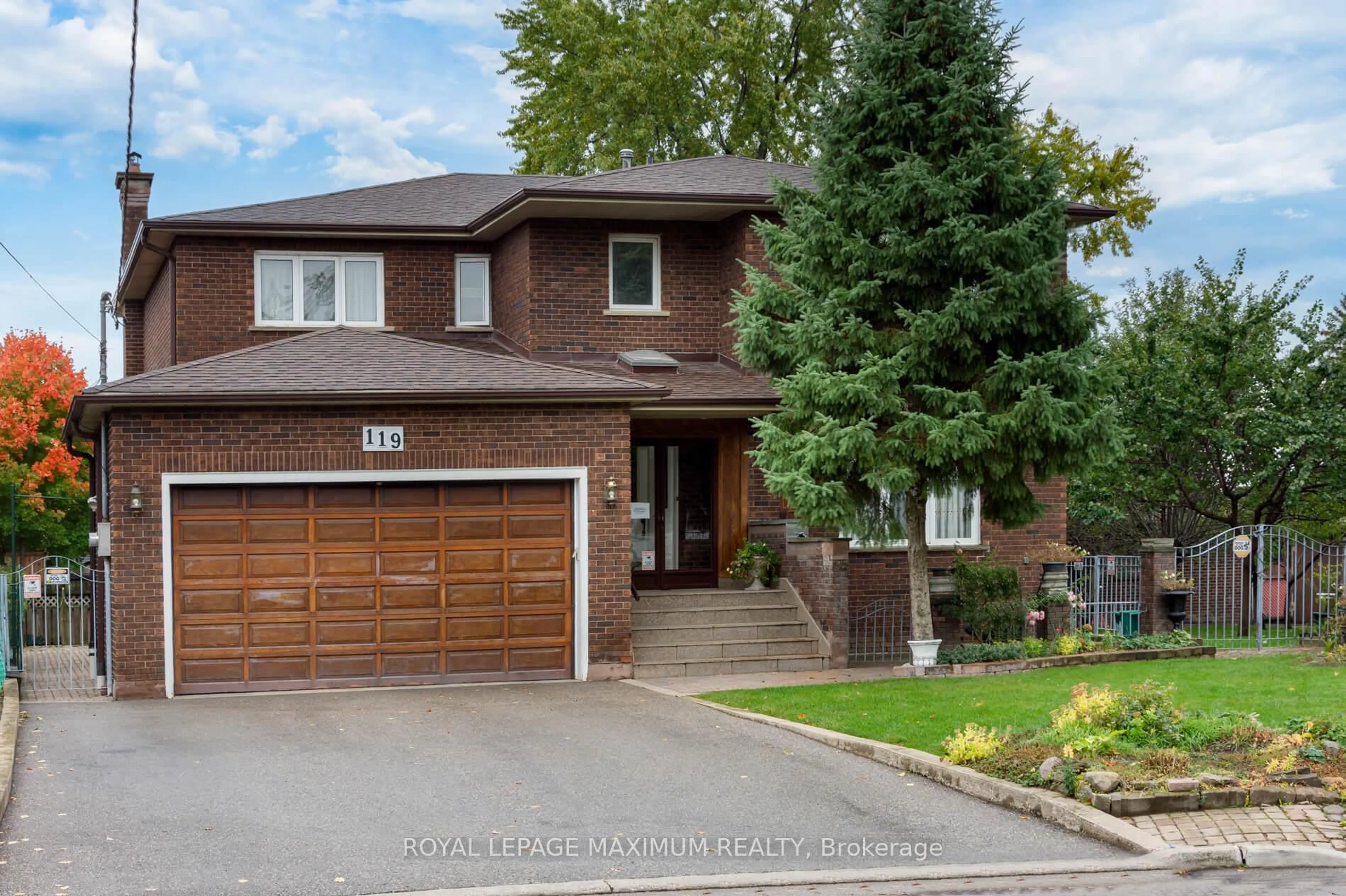 Home with brick exterior material, street for 119 Glen Long Ave, Toronto Ontario M6B 2M4