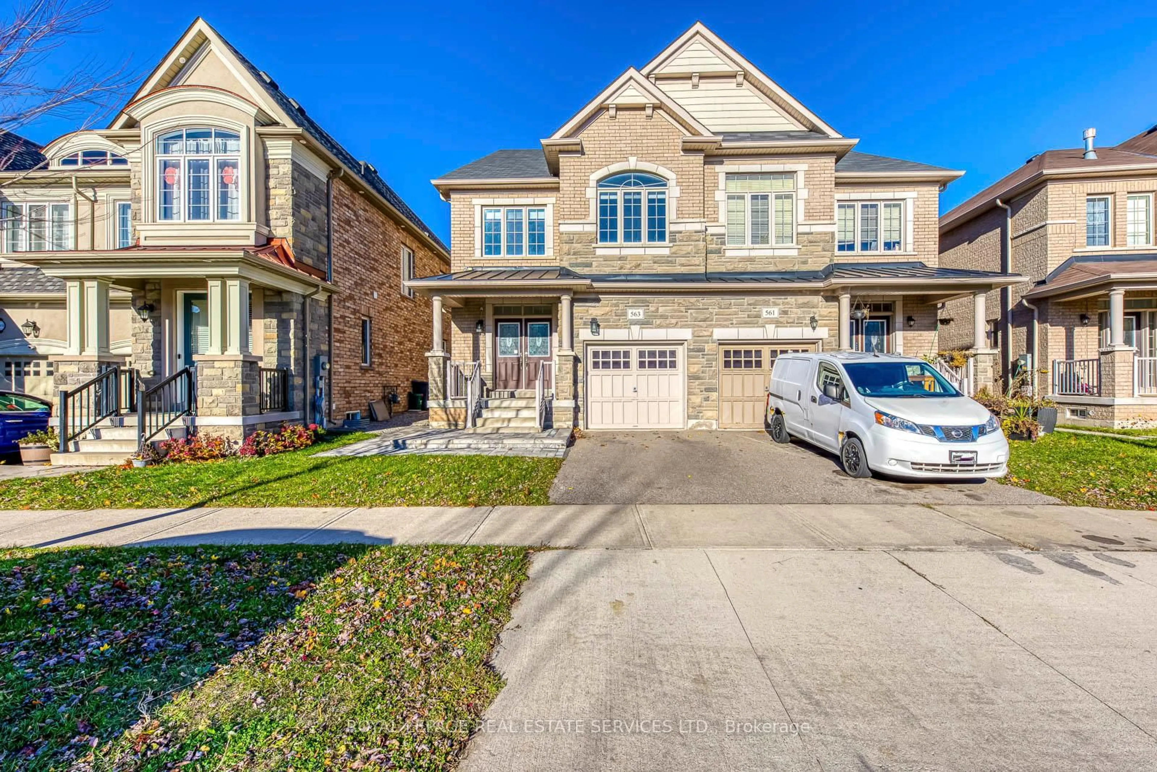 Home with brick exterior material, street for 563 Settlers Rd, Oakville Ontario L6M 1N7