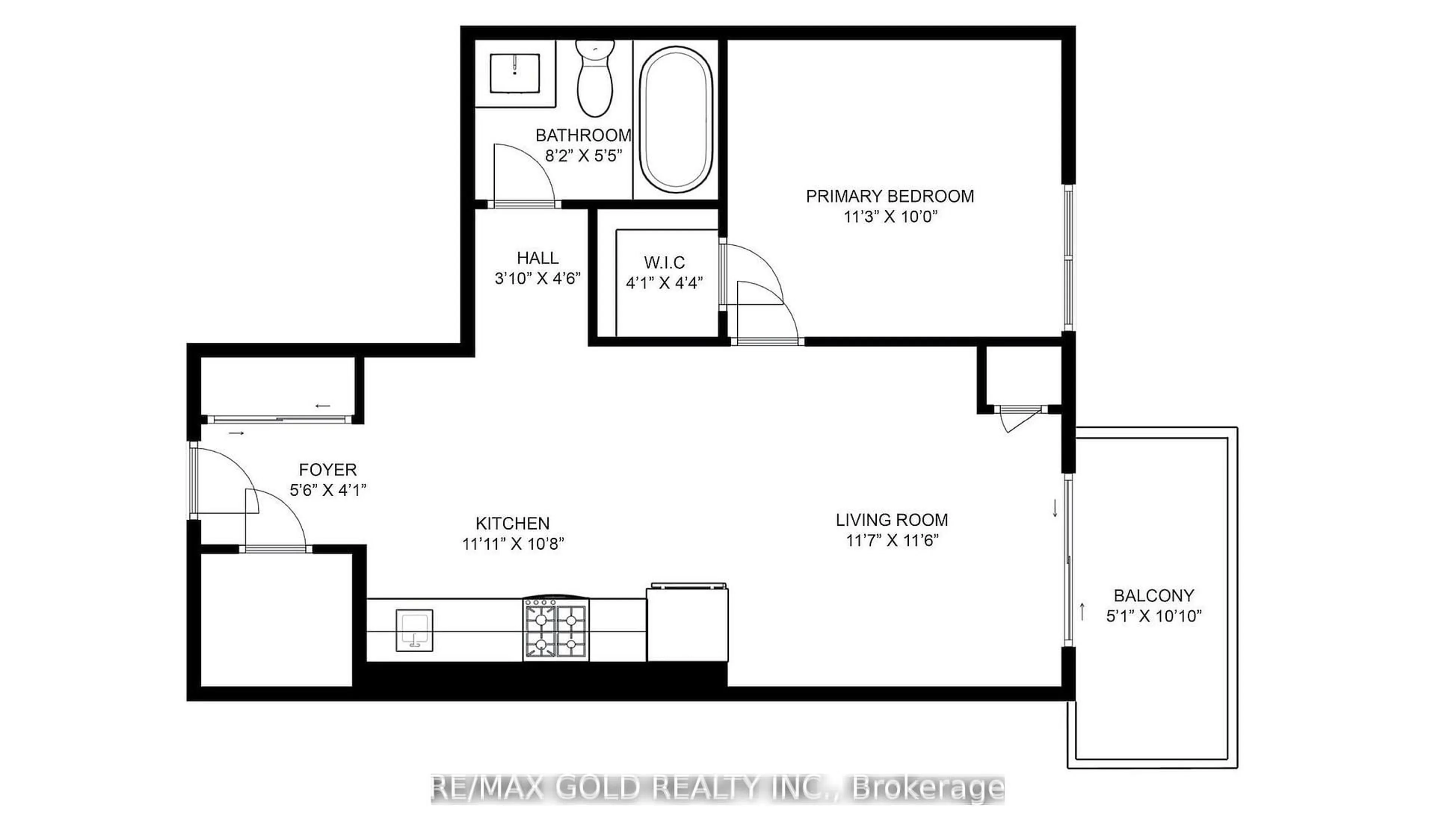 Floor plan for 345 Wheat Boom Dr #1104, Oakville Ontario L6H 7X4