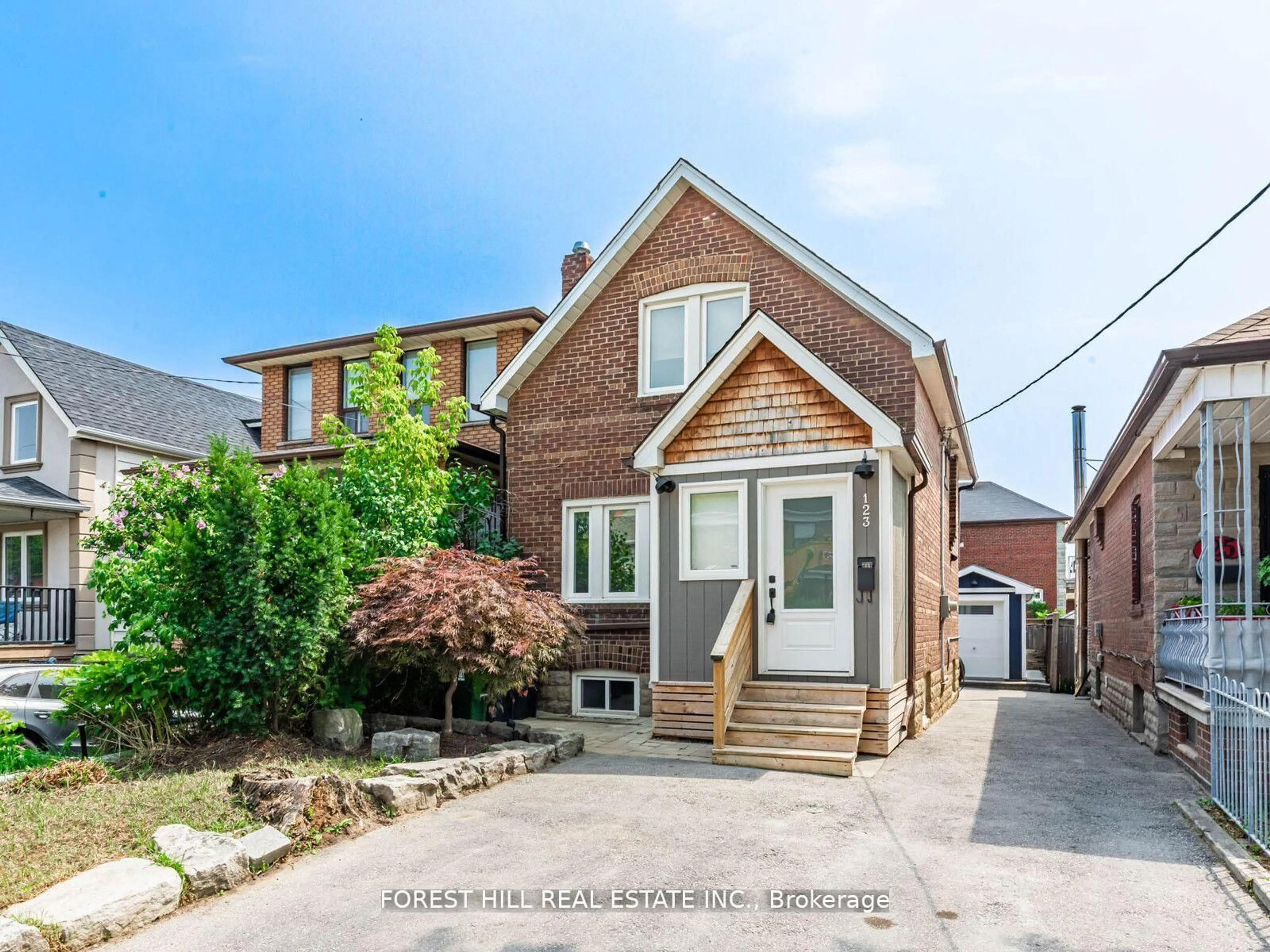 Home with brick exterior material, street for 123 Bowie Ave, Toronto Ontario M6E 2P8