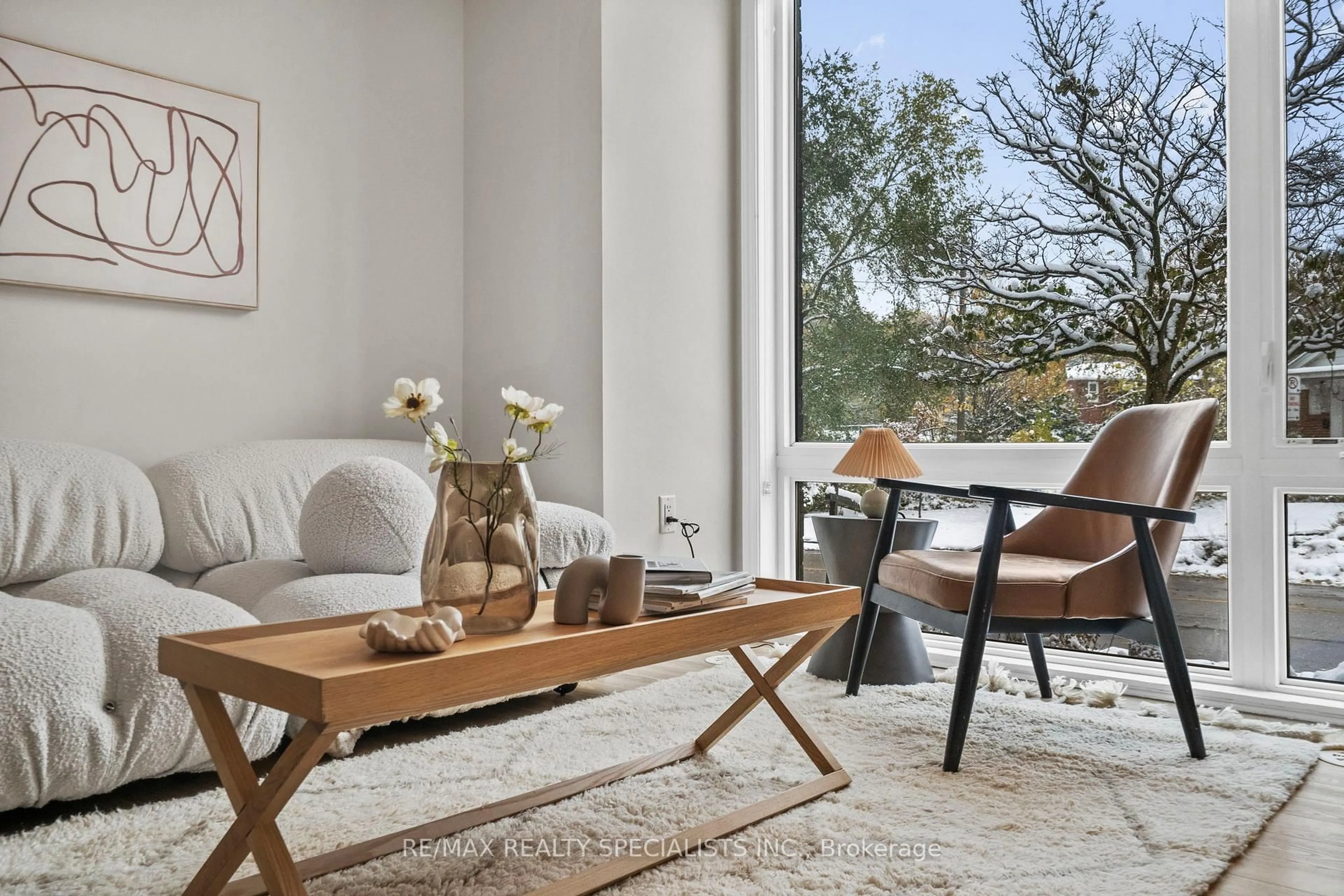 Living room with furniture, unknown for 24 Fieldway Rd #10, Toronto Ontario M9C 1J7