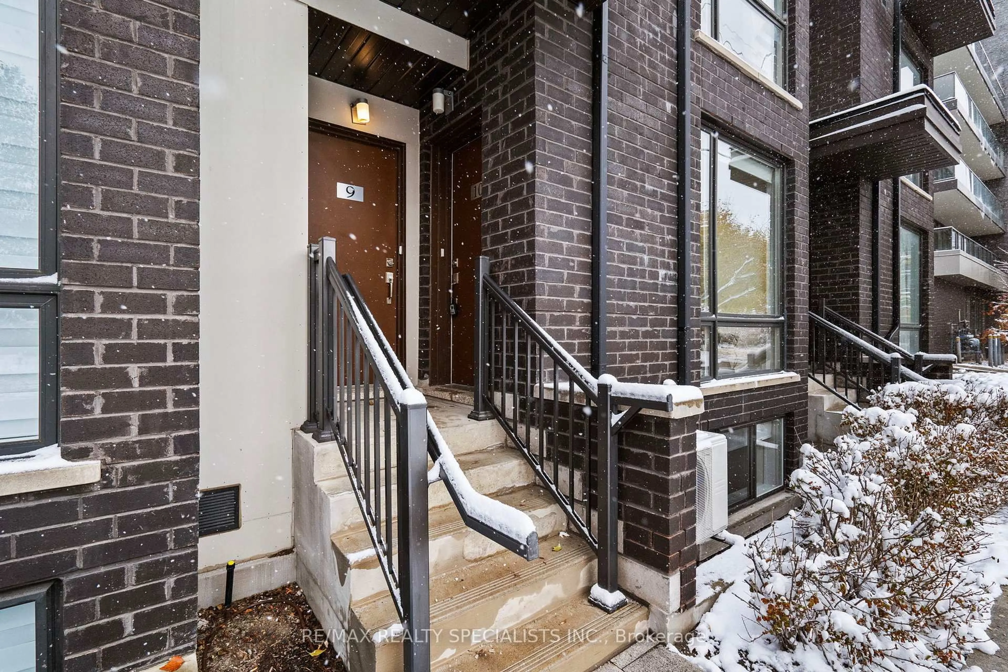 Home with brick exterior material, street for 24 Fieldway Rd #10, Toronto Ontario M9C 1J7