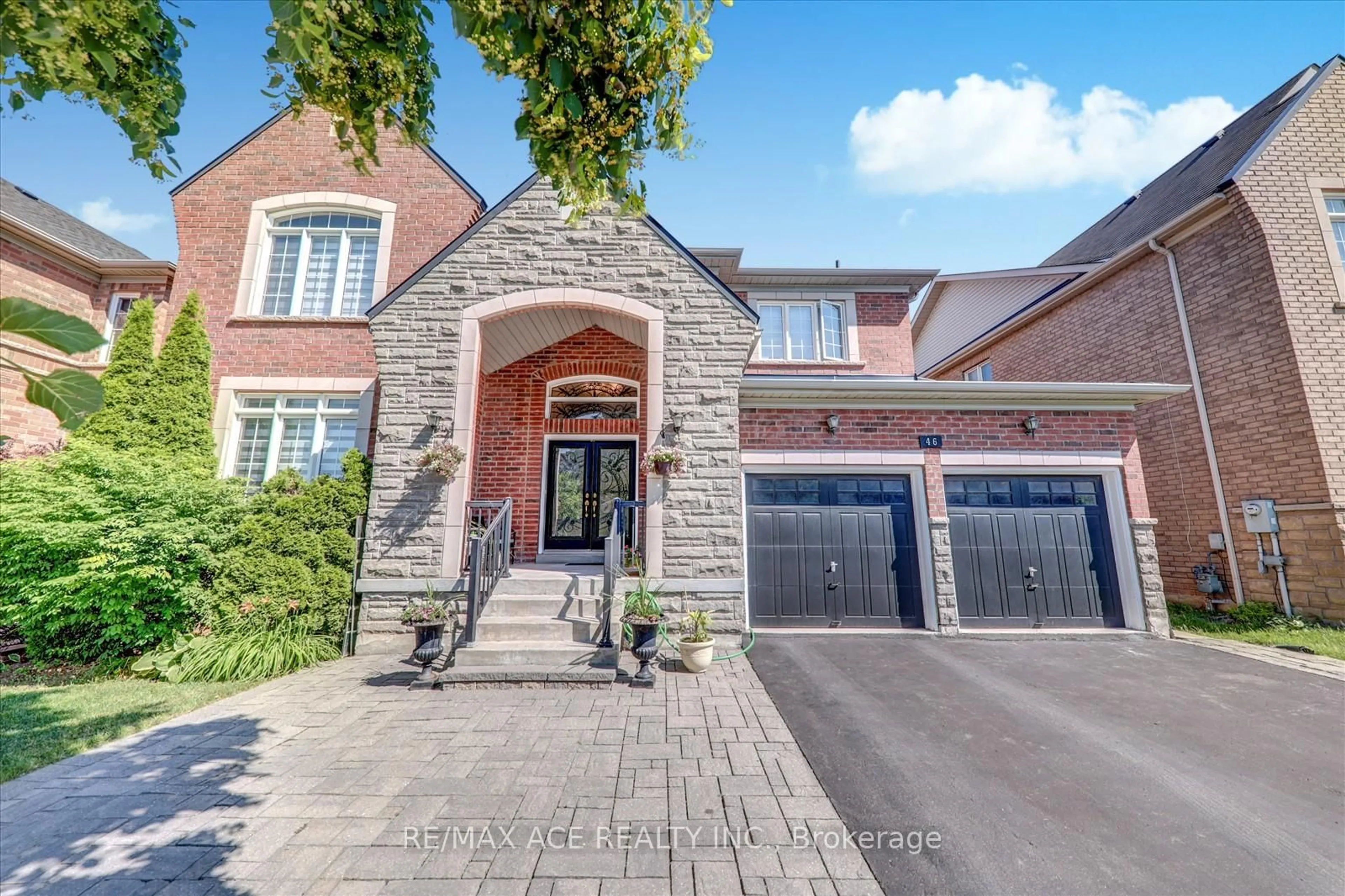 Home with brick exterior material, street for 46 Purebrook Cres, Brampton Ontario L6P 2P5