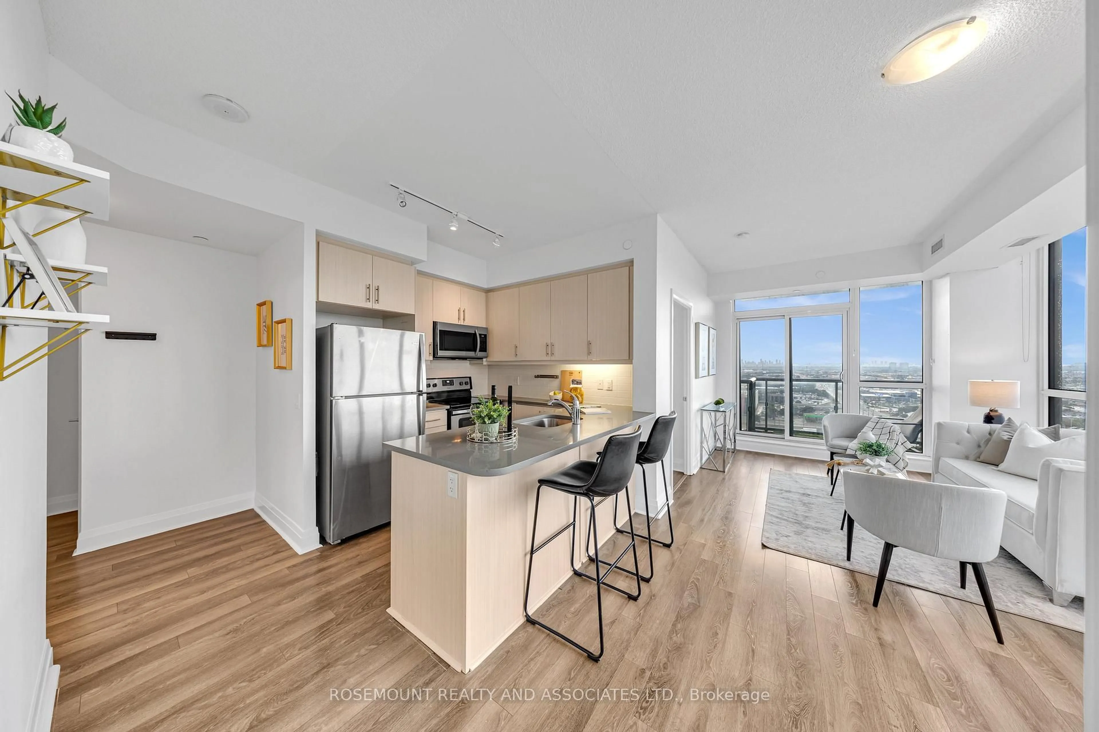 Open concept kitchen, unknown for 15 ZORRA St #1909, Toronto Ontario M8Z 0C1