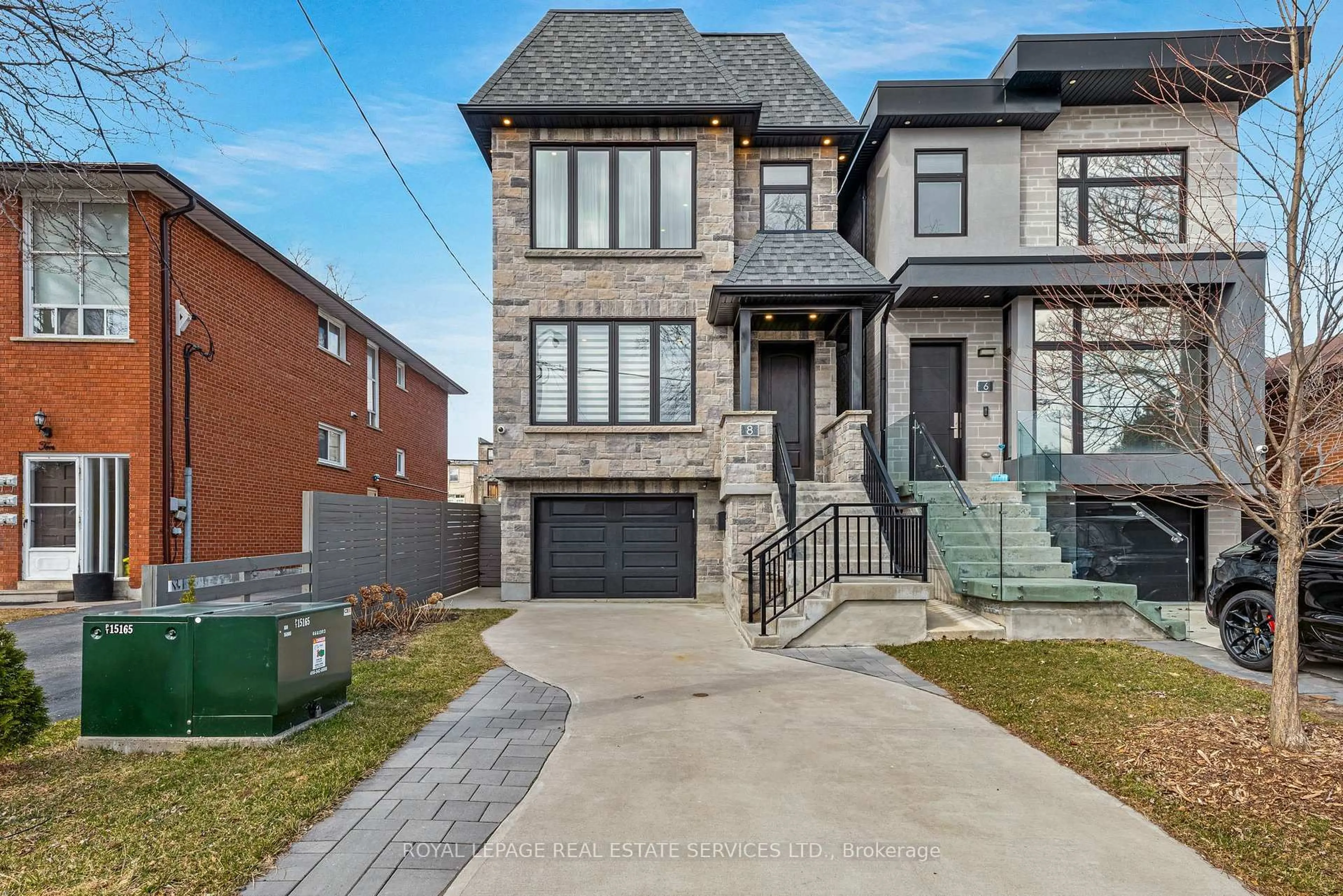 Home with brick exterior material, street for 8 Branch Ave, Toronto Ontario M8W 1M7