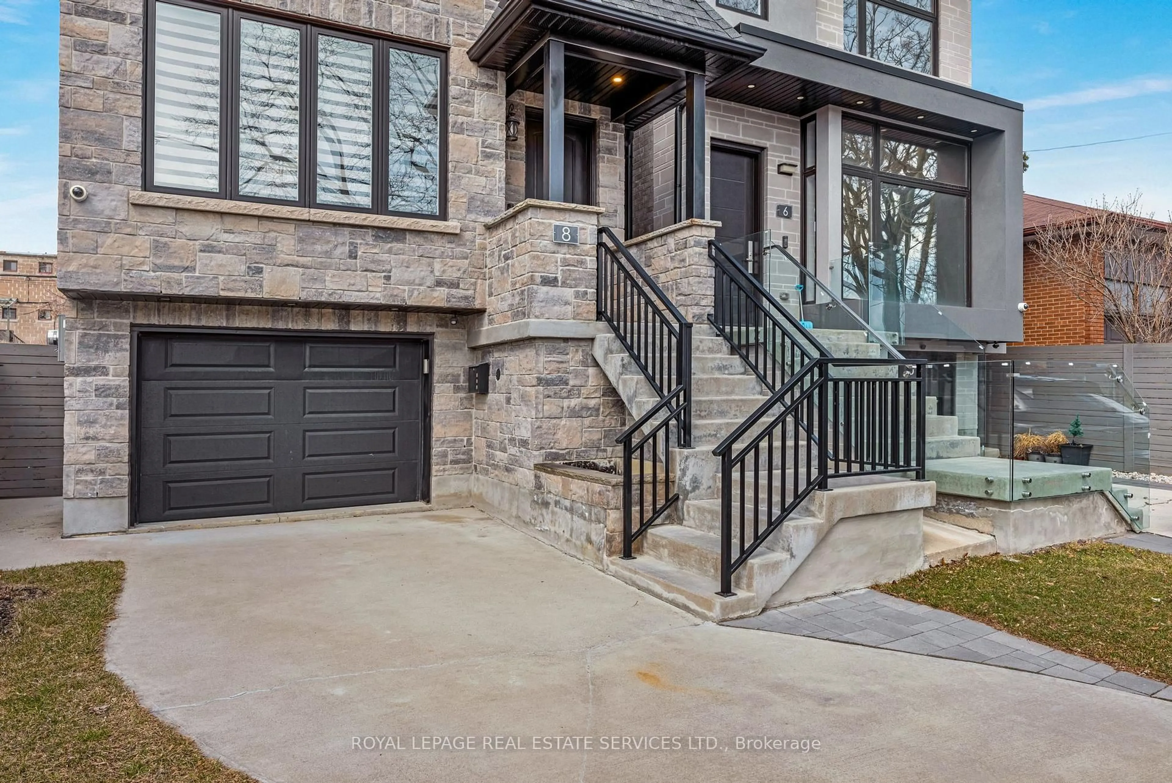 Home with brick exterior material, street for 8 Branch Ave, Toronto Ontario M8W 1M7