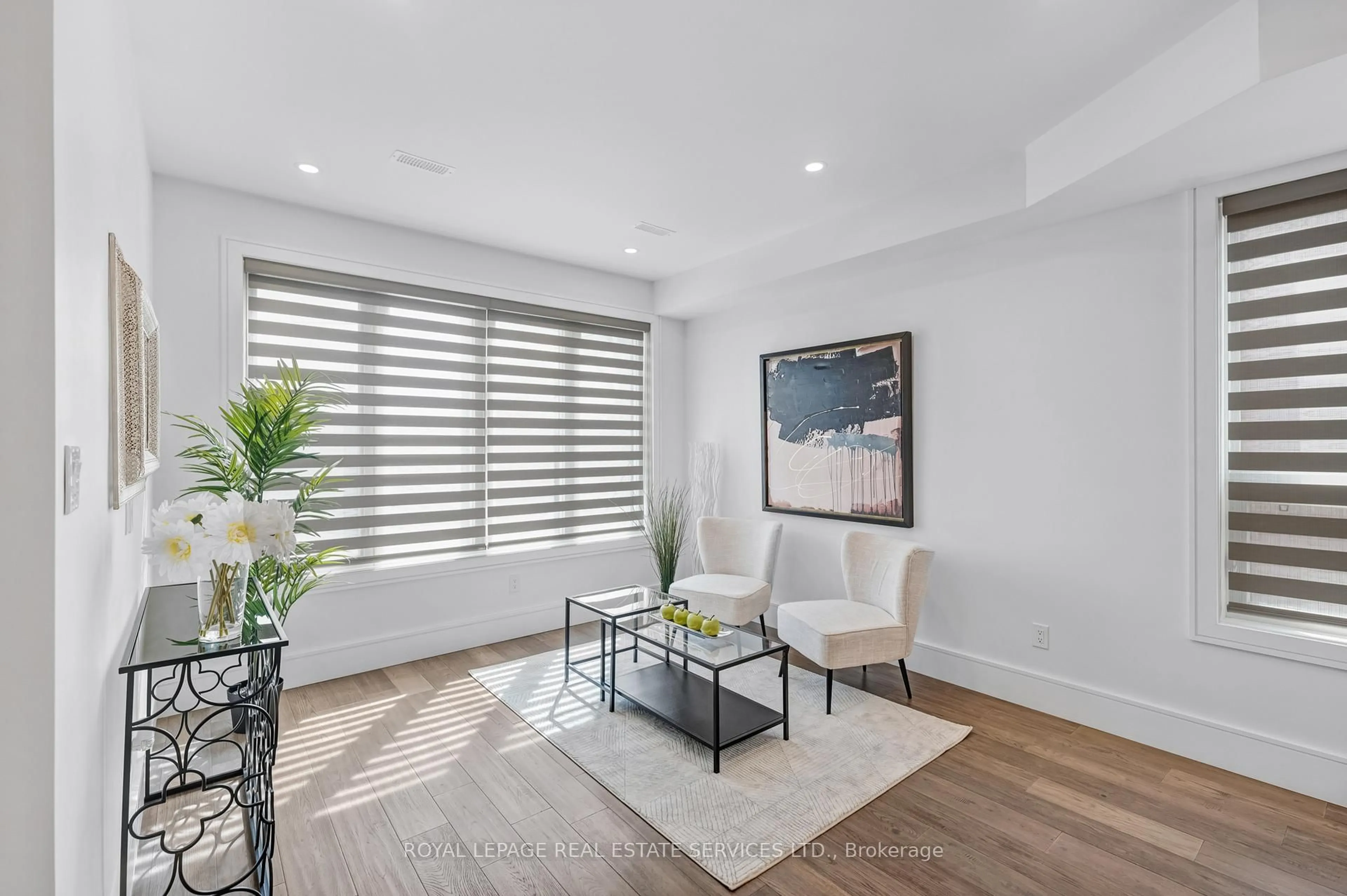 Living room with furniture, unknown for 8 Branch Ave, Toronto Ontario M8W 1M7