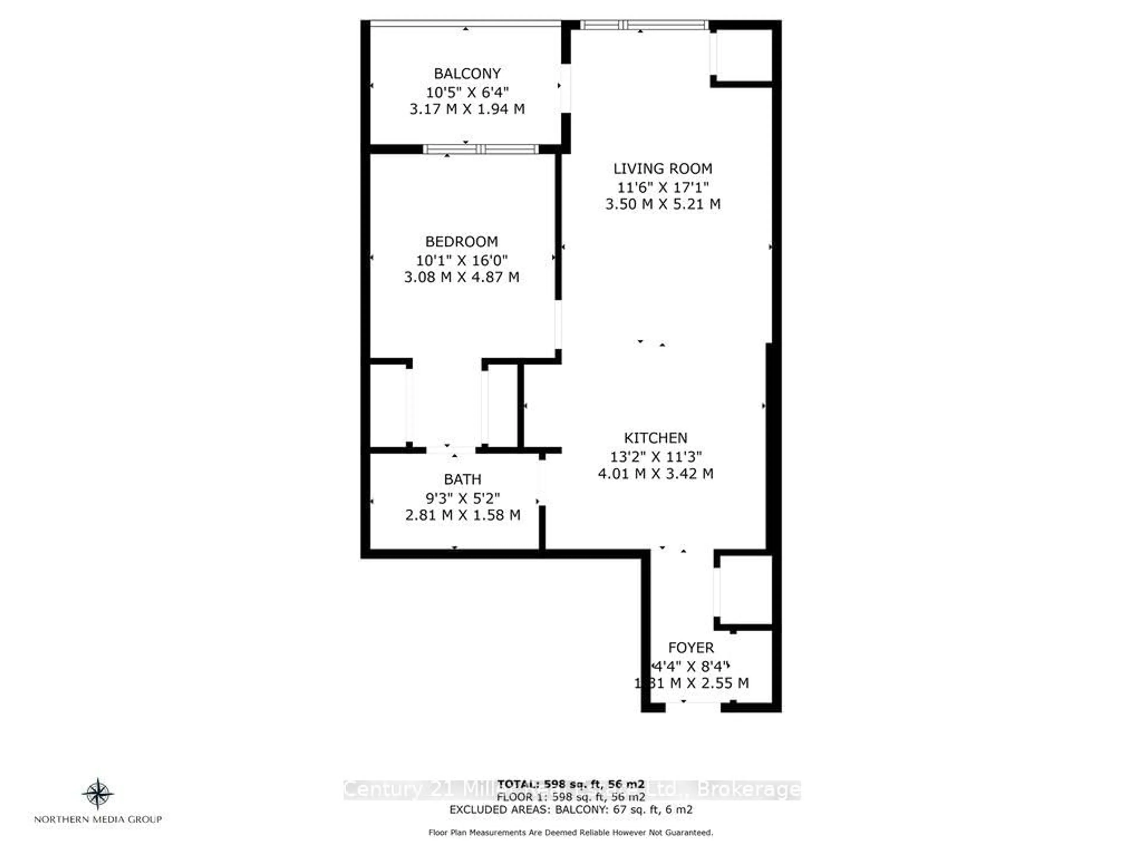 Floor plan for 150 Sabina Dr #301, Oakville Ontario L6H 0W3