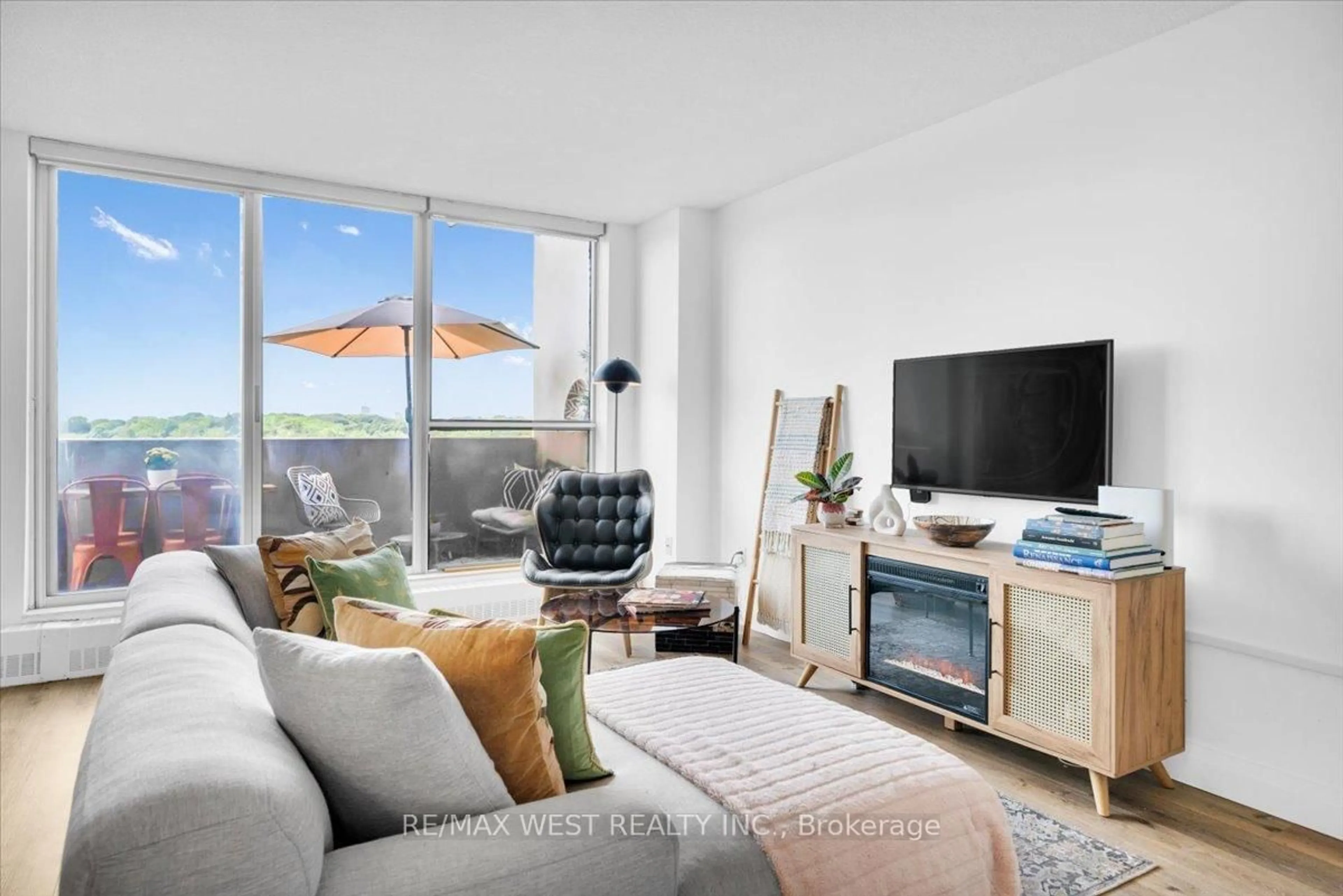 Living room with furniture, unknown for 35 Ormskirk Ave #501, Toronto Ontario M6S 1A8