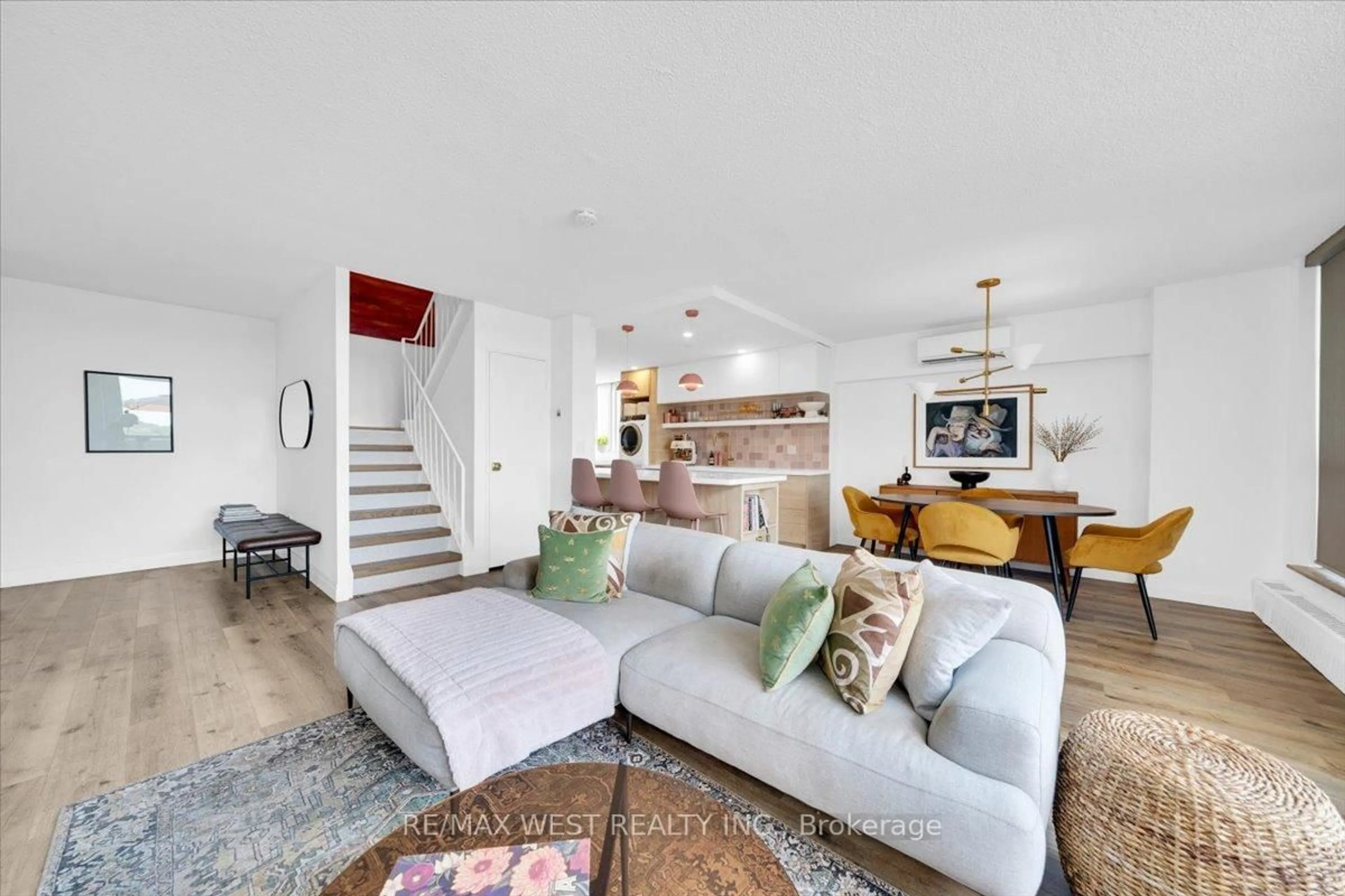 Living room with furniture, unknown for 35 Ormskirk Ave #501, Toronto Ontario M6S 1A8