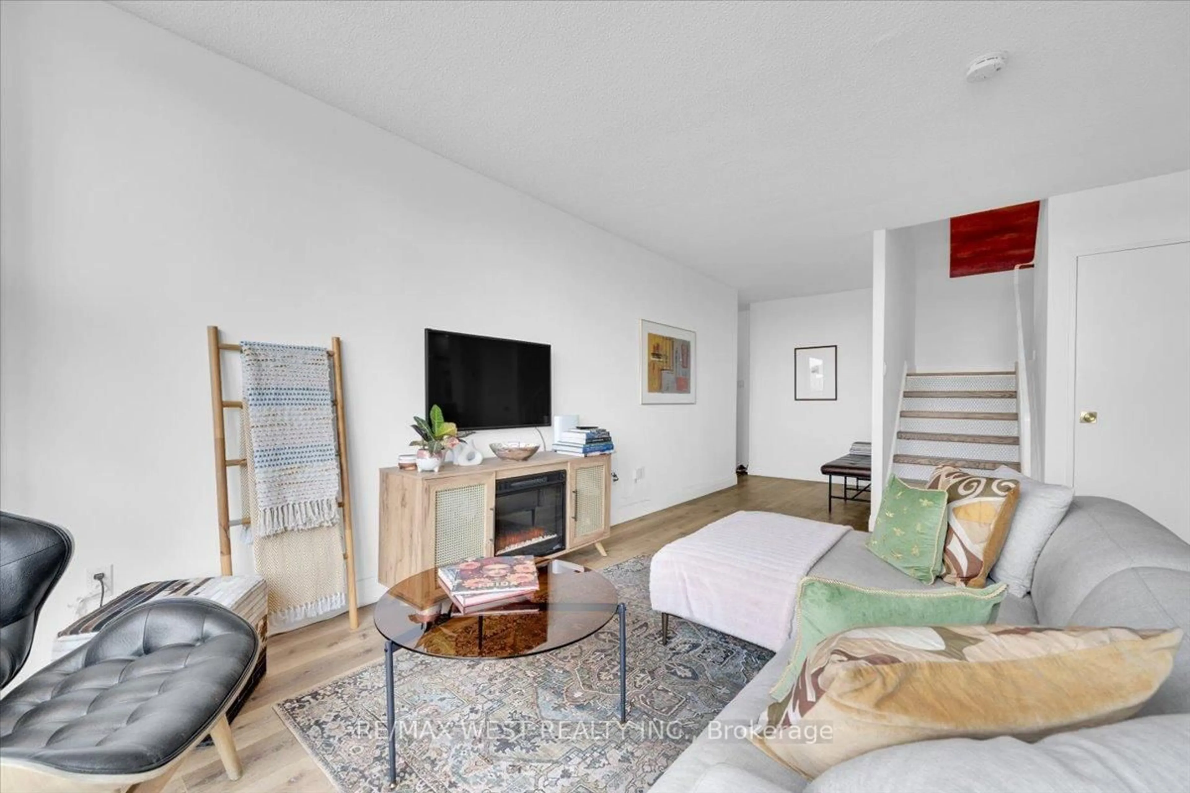 Living room with furniture, unknown for 35 Ormskirk Ave #501, Toronto Ontario M6S 1A8