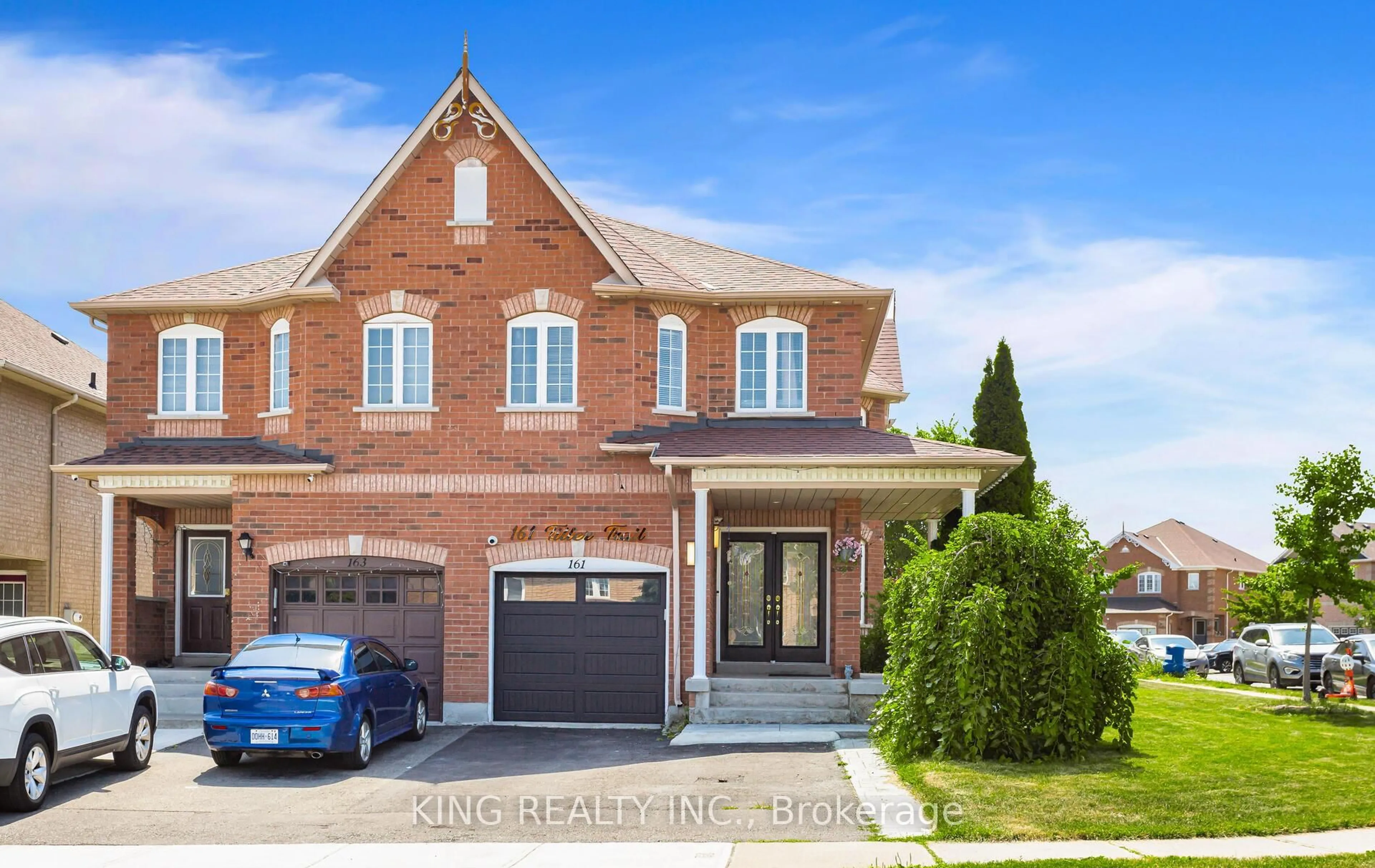 Home with brick exterior material, street for 161 Tiller Tr, Brampton Ontario L6X 4S9