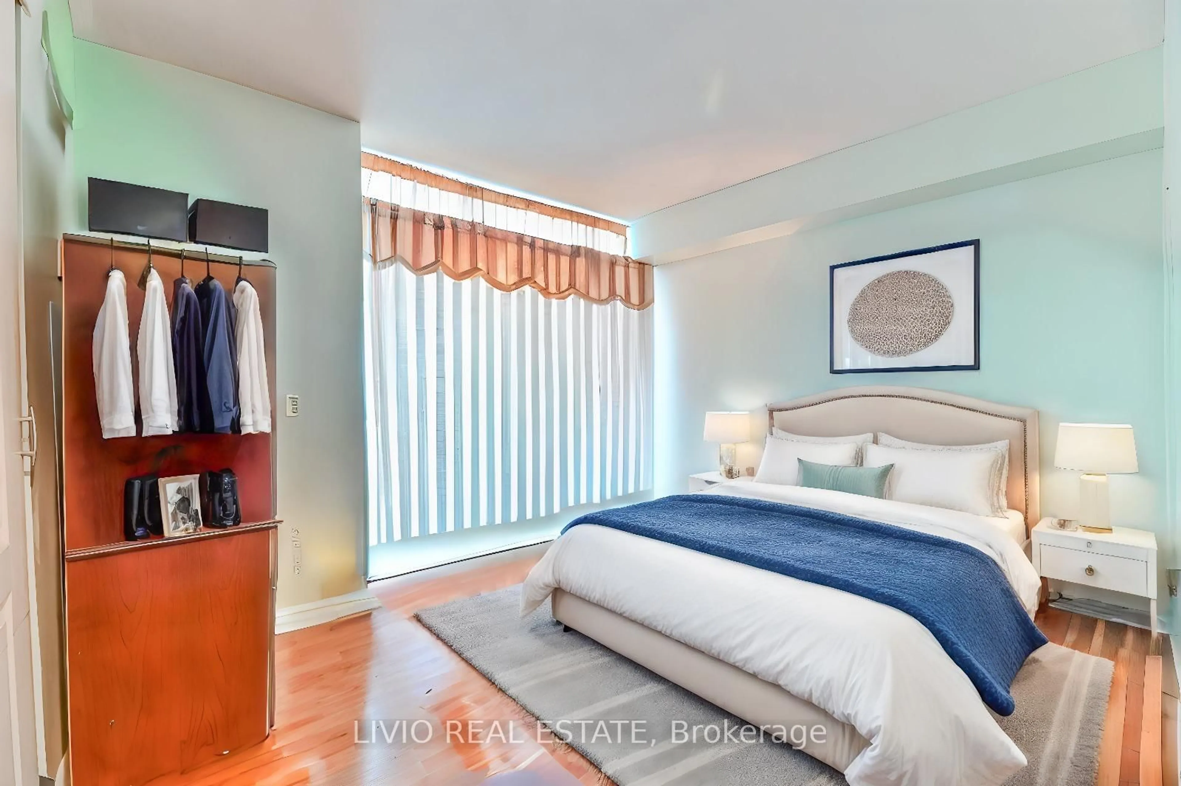 Bedroom with bed, unknown for 2470 Eglinton Ave #706, Toronto Ontario M6M 5E7