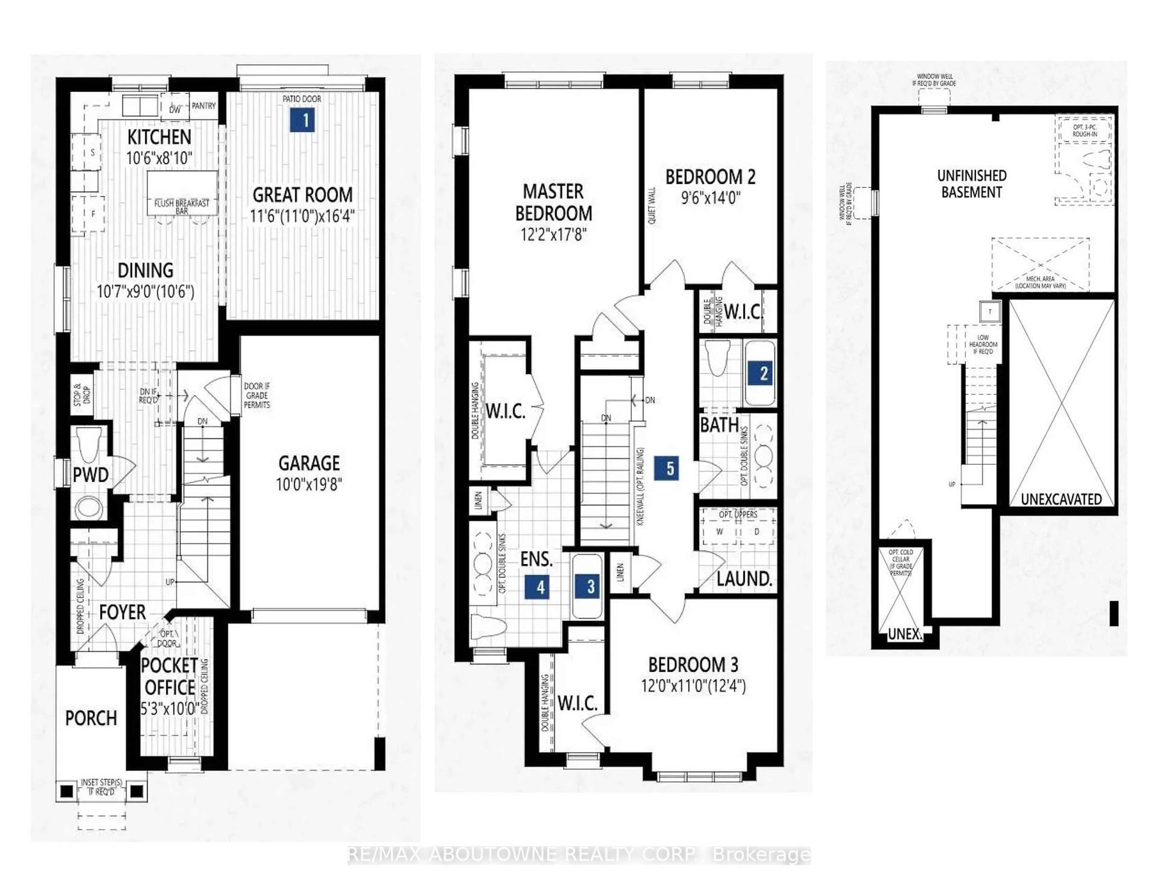Floor plan for 1914 Thames Circ, Milton Ontario L9E 1Y9