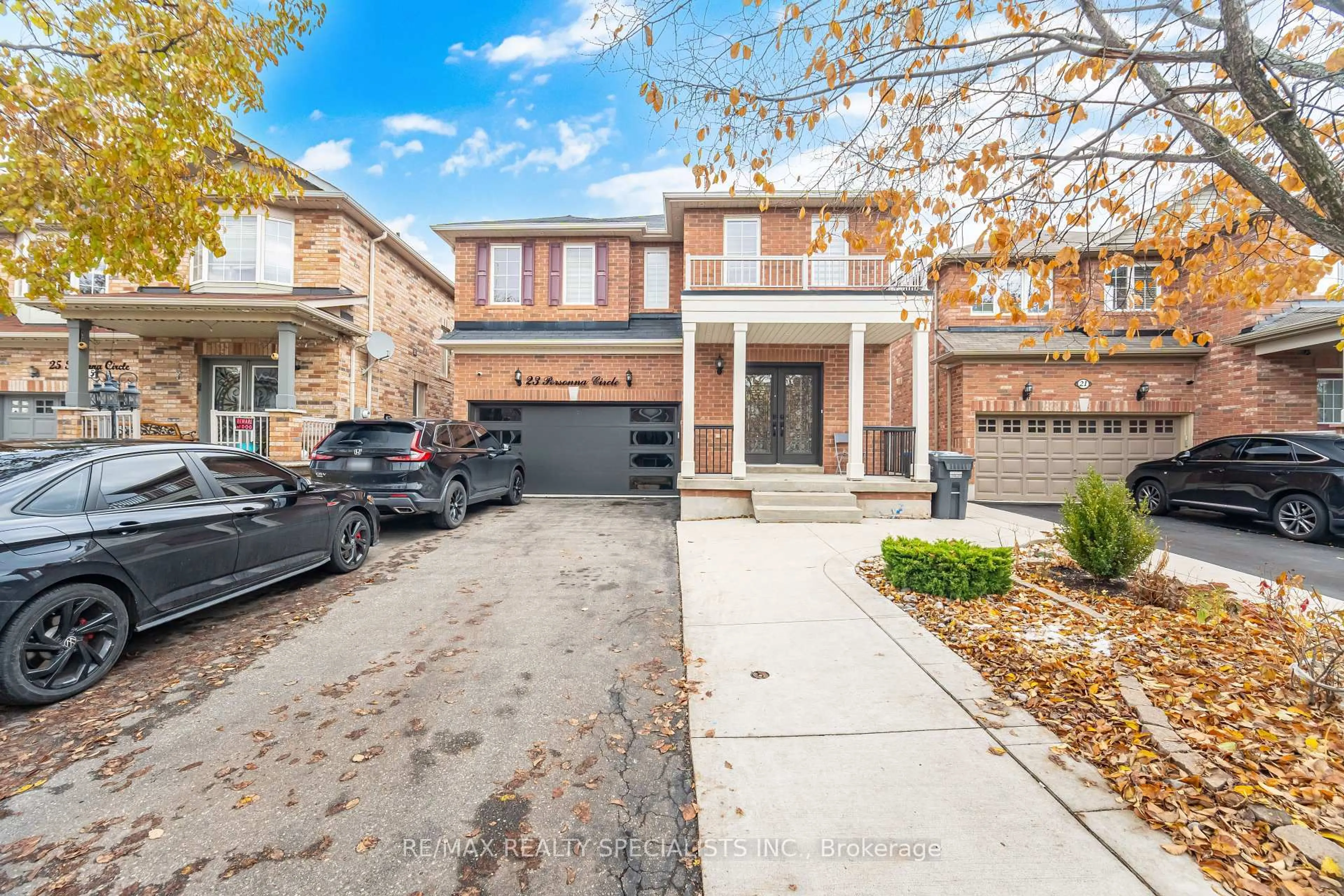 Home with brick exterior material, street for 23 Personna Circ, Brampton Ontario L6X 0P1