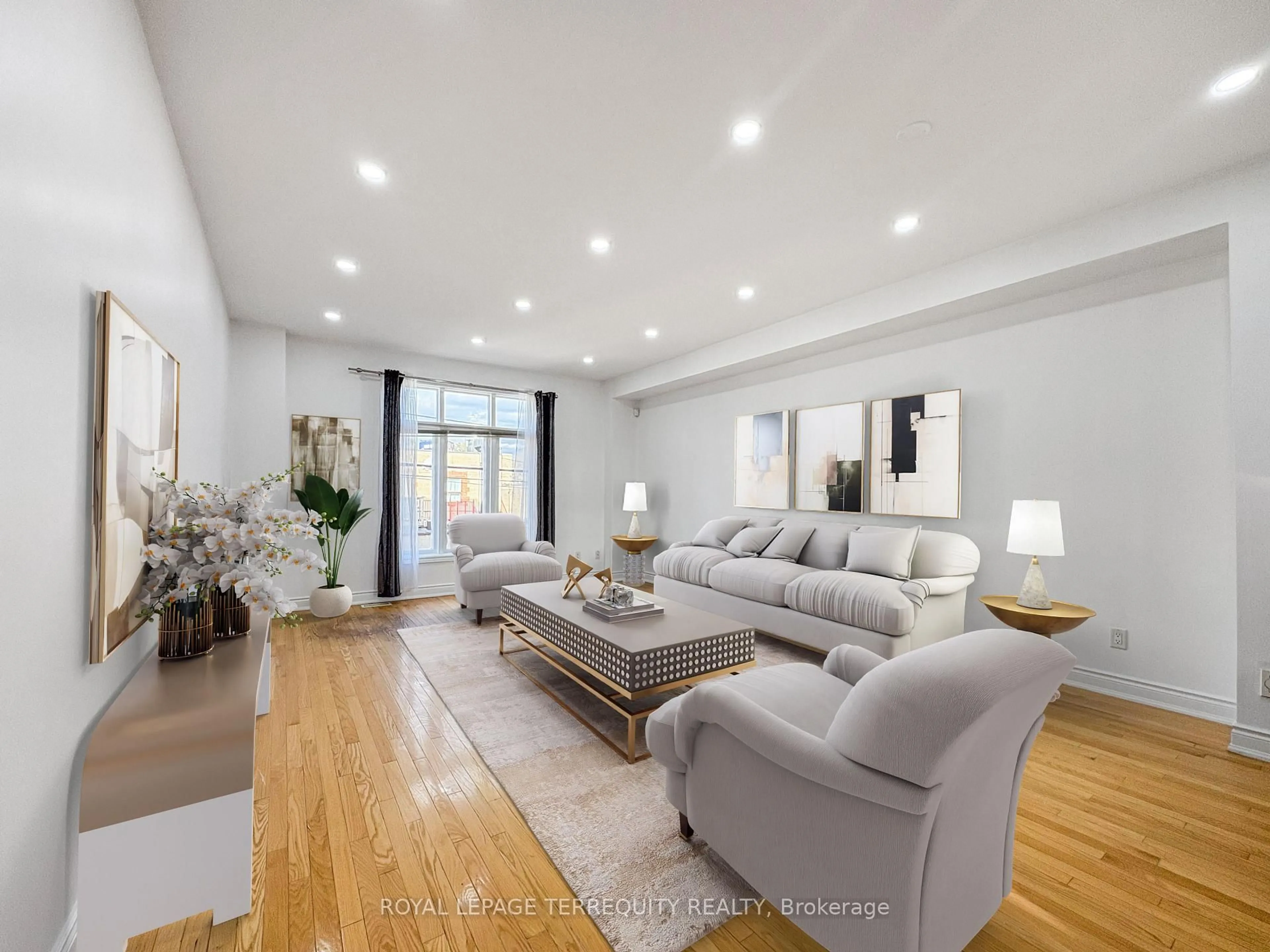 Living room with furniture, unknown for 25 Bijou Walk, Toronto Ontario M6M 5L7