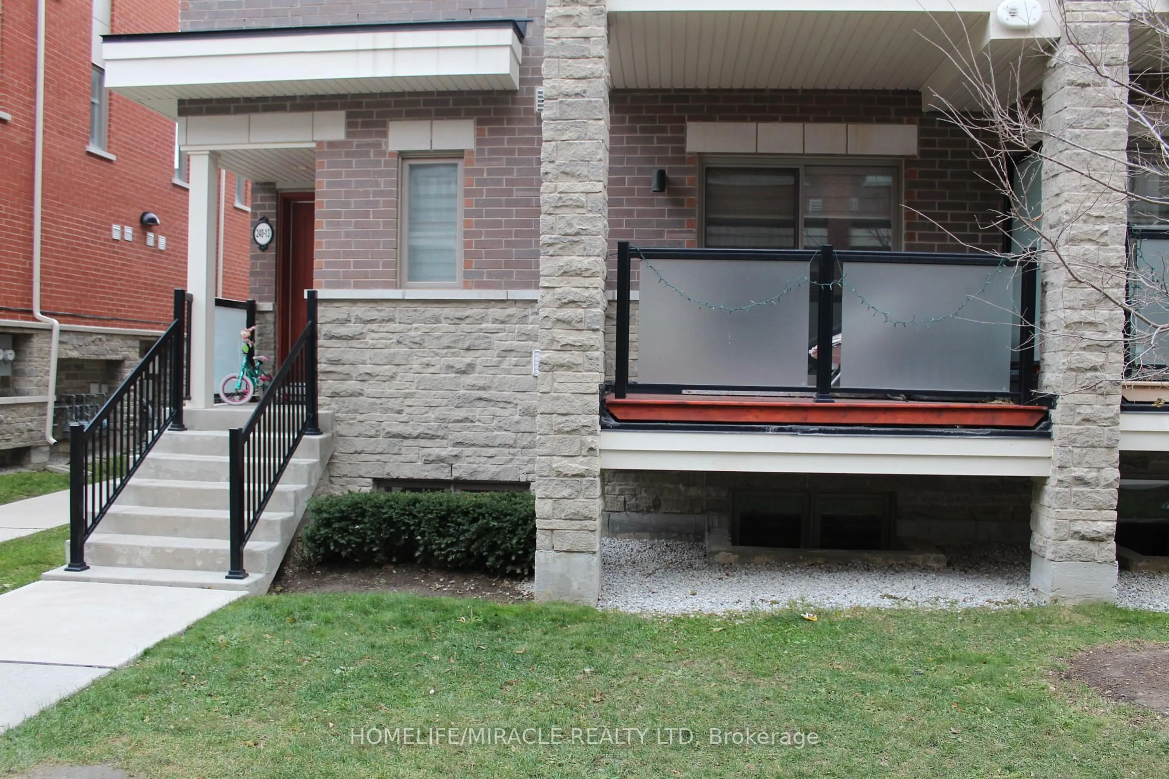 Home with brick exterior material, street for 240 Lagerfeld Dr #5, Brampton Ontario L7A 5G9