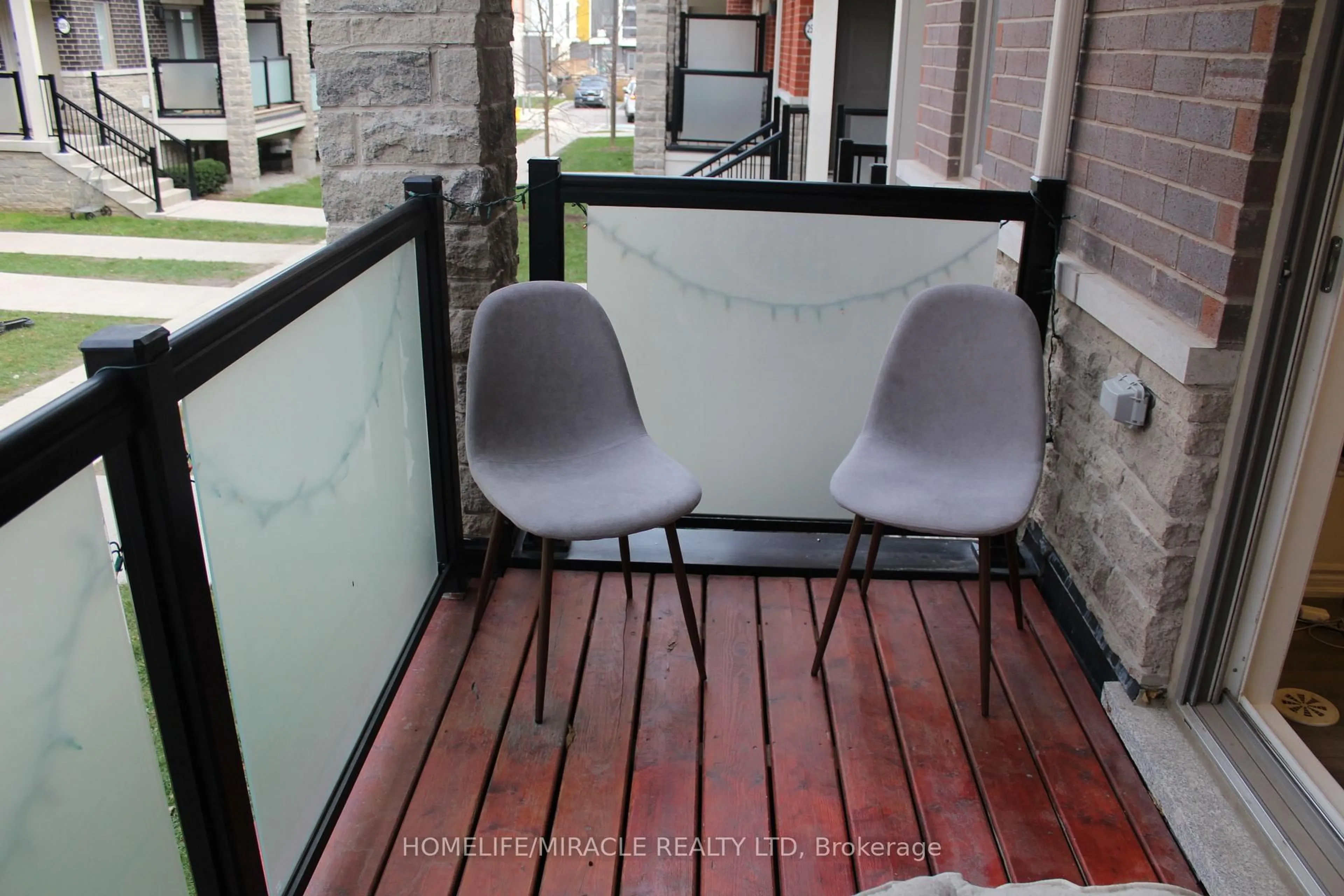 Balcony in the apartment, street for 240 Lagerfeld Dr #5, Brampton Ontario L7A 5G9