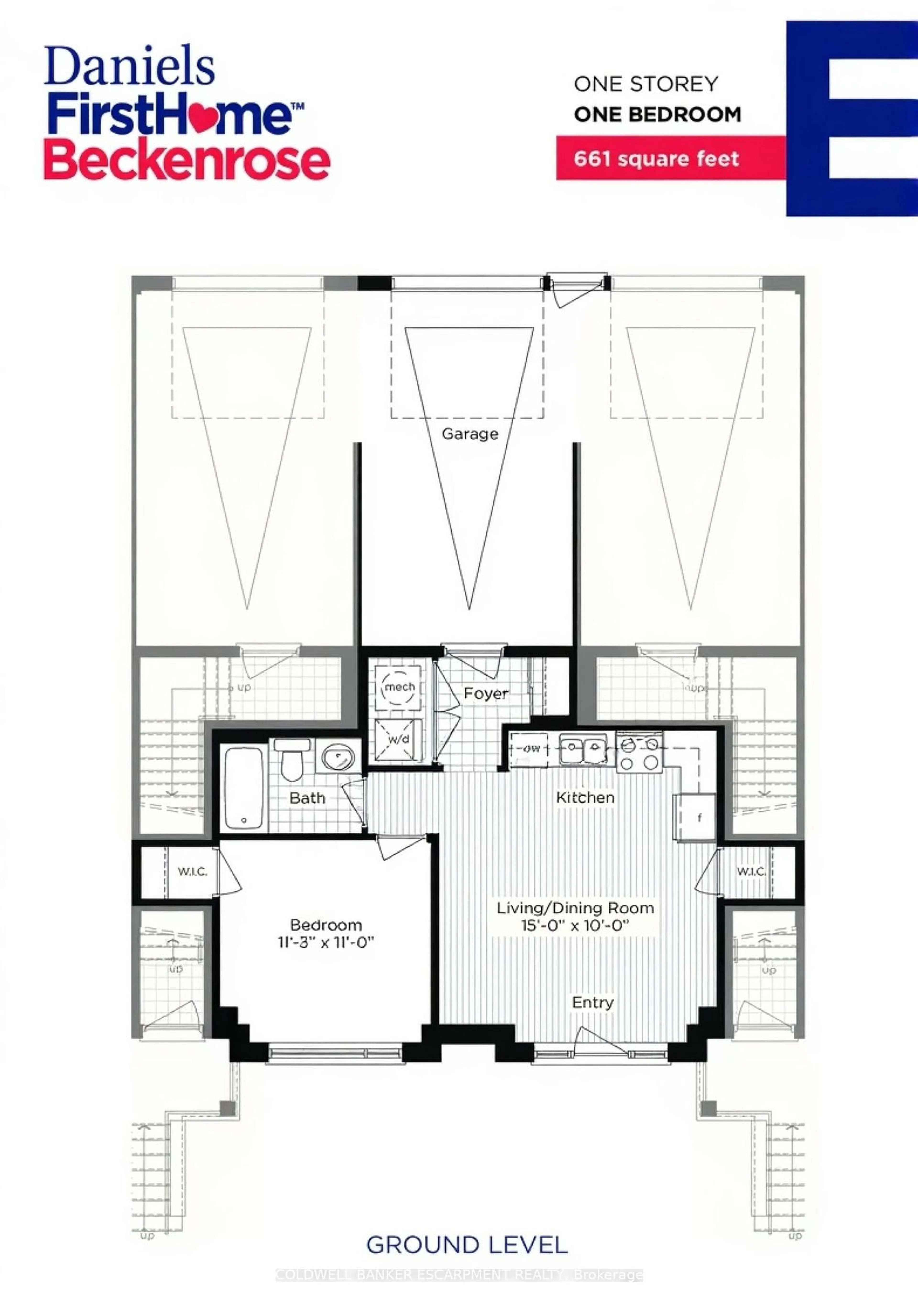 Floor plan for 3050 Erin Centre Blvd #142, Mississauga Ontario L5M 0P5
