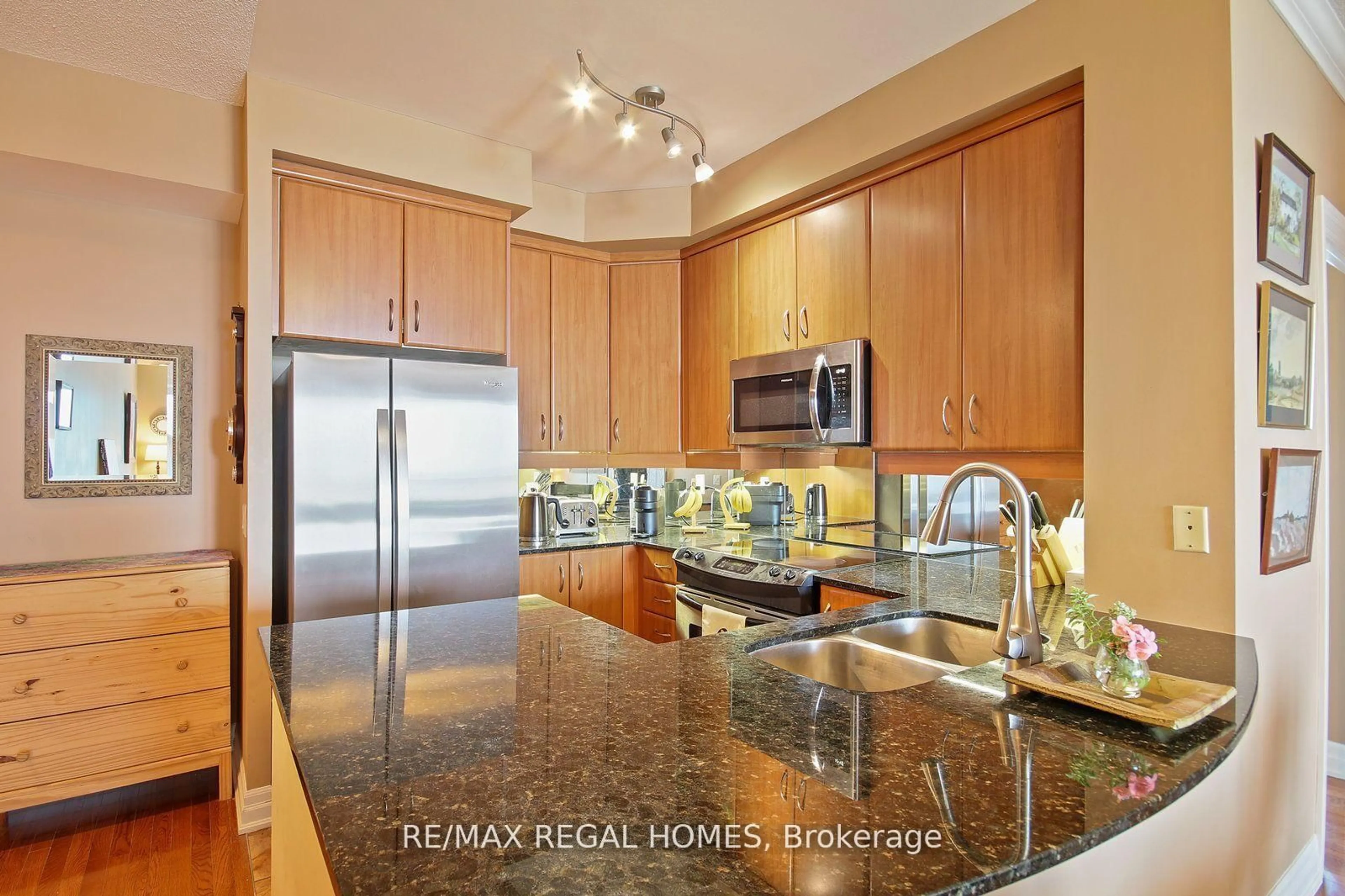 Contemporary kitchen, ceramic/tile floor for 2083 Lake Shore Blvd #710, Toronto Ontario M8V 2Z6