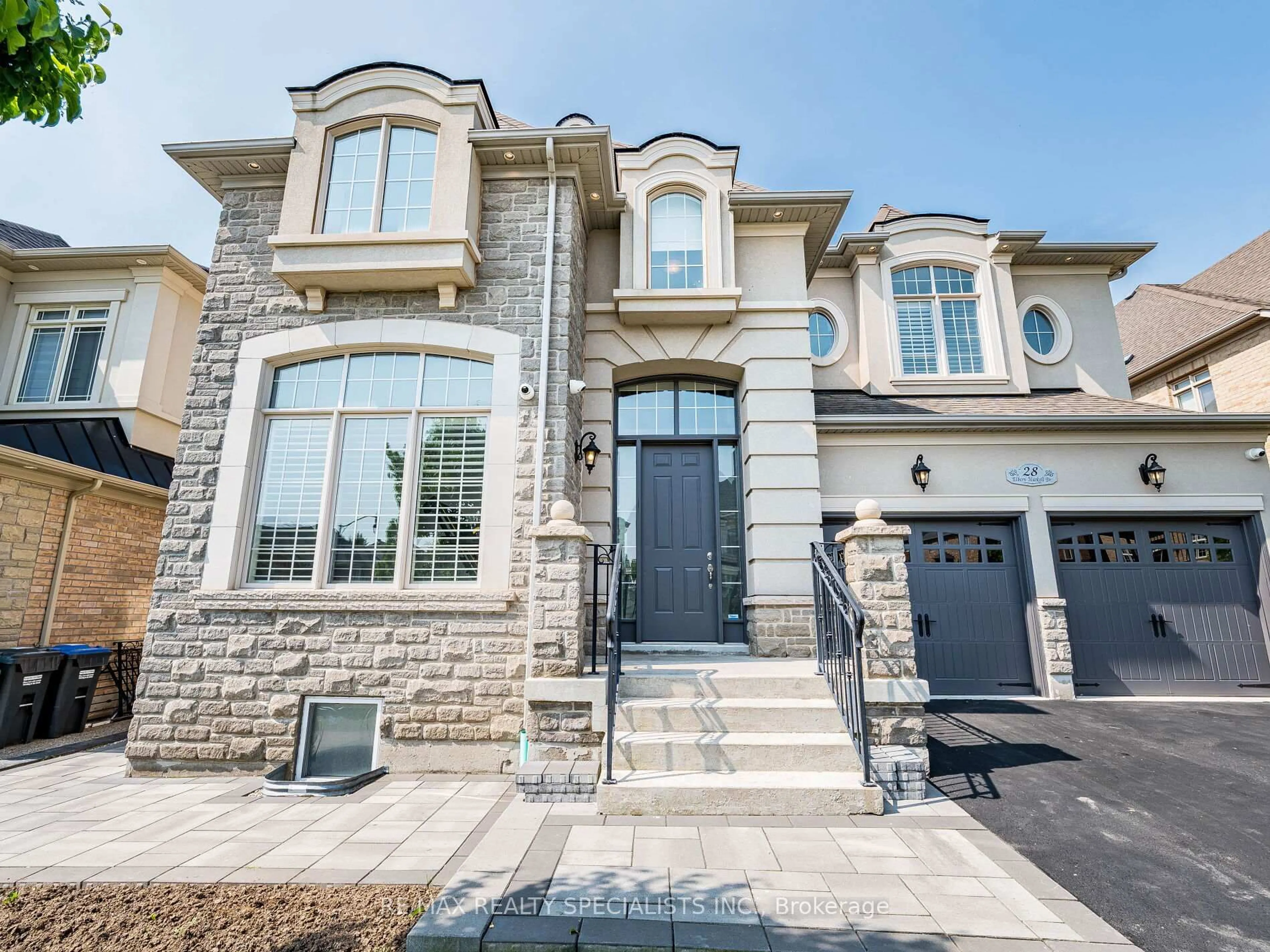 Home with brick exterior material, street for 28 Elbern Markell Dr, Brampton Ontario L6X 2X5