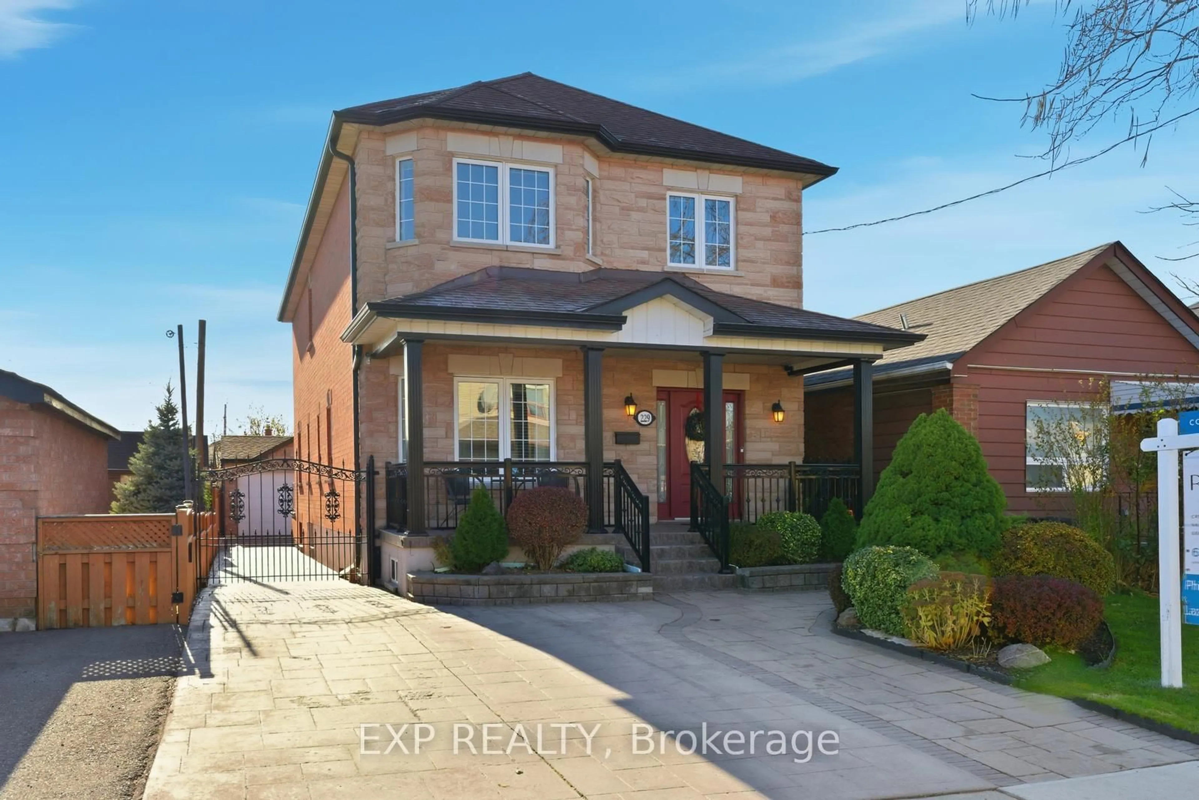 Home with brick exterior material, street for 229 Dunraven Dr, Toronto Ontario M6M 1H8