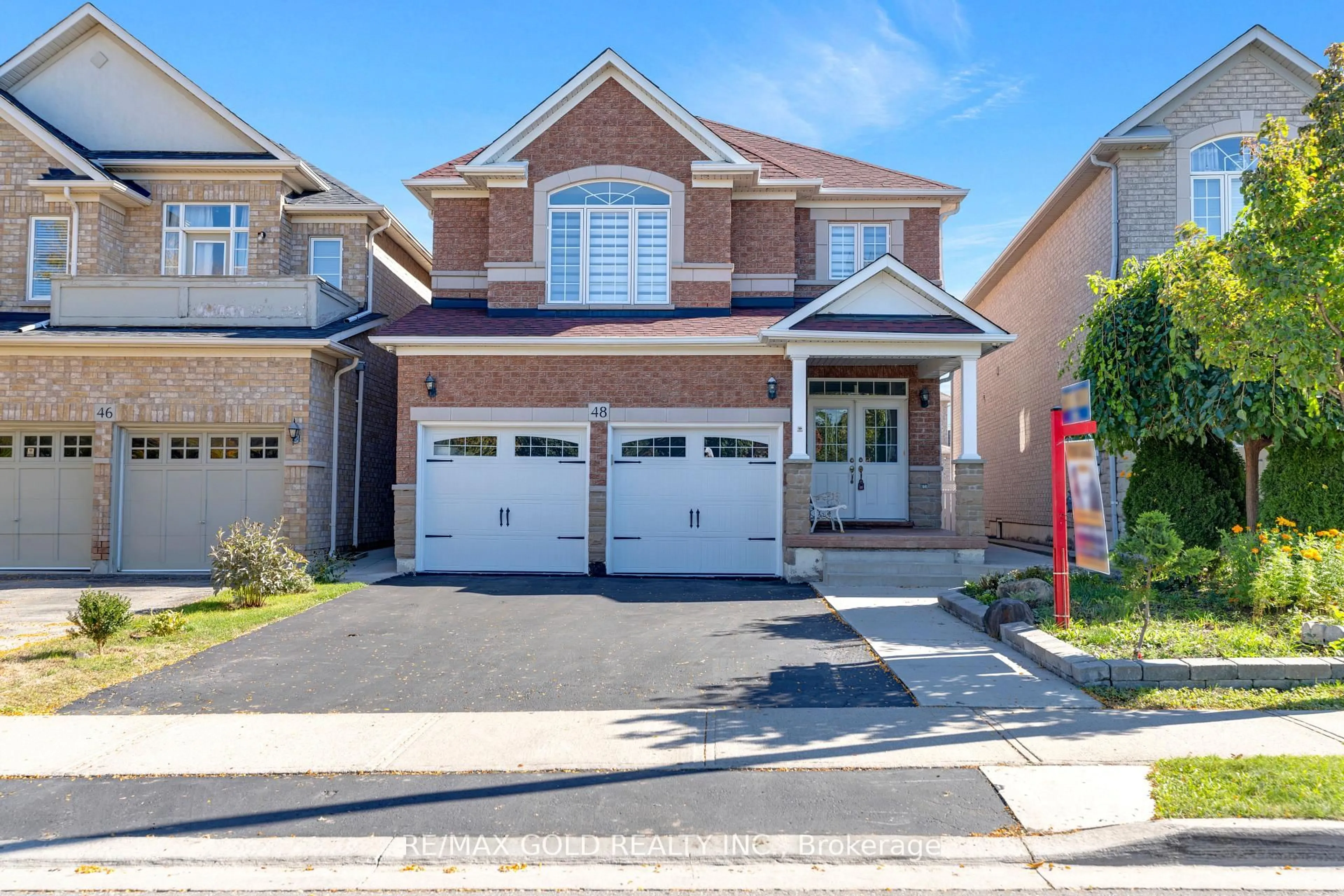 Home with brick exterior material, street for 48 Fountainview Way, Brampton Ontario L6S 6K6