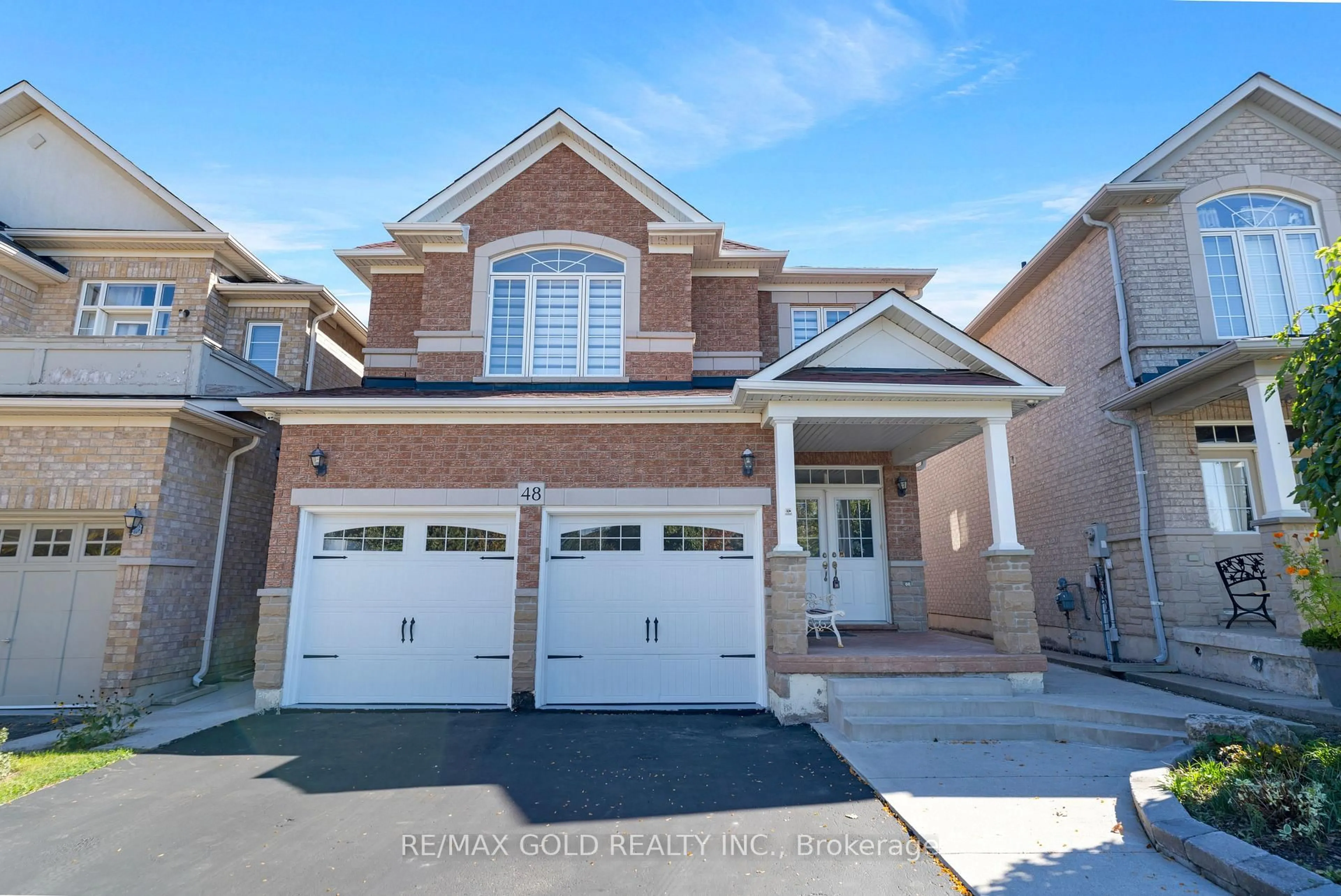 Home with brick exterior material, street for 48 Fountainview Way, Brampton Ontario L6S 6K6