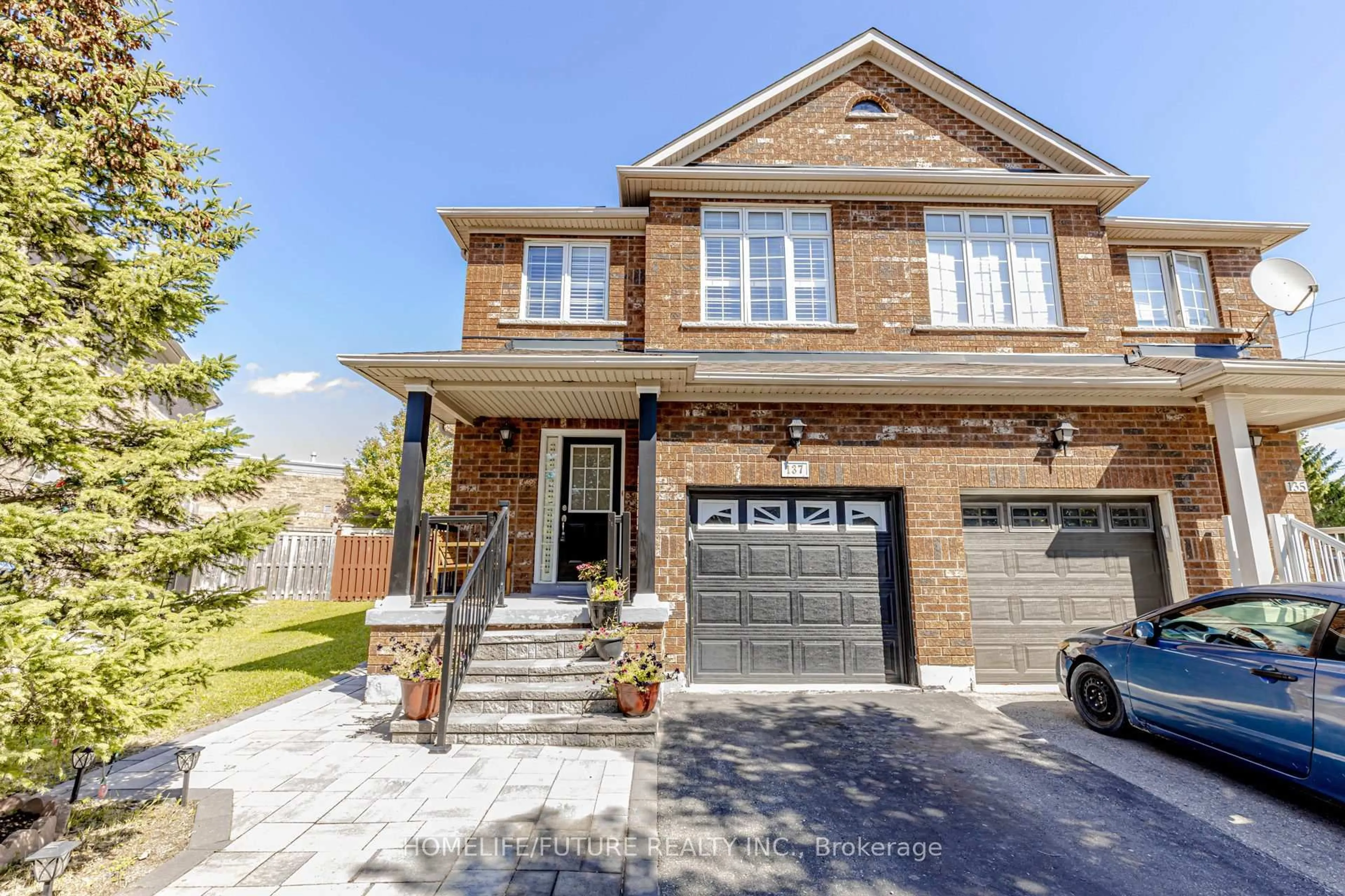 Home with brick exterior material, street for 137 Zia Dodda Cres, Brampton Ontario L6P 1J3