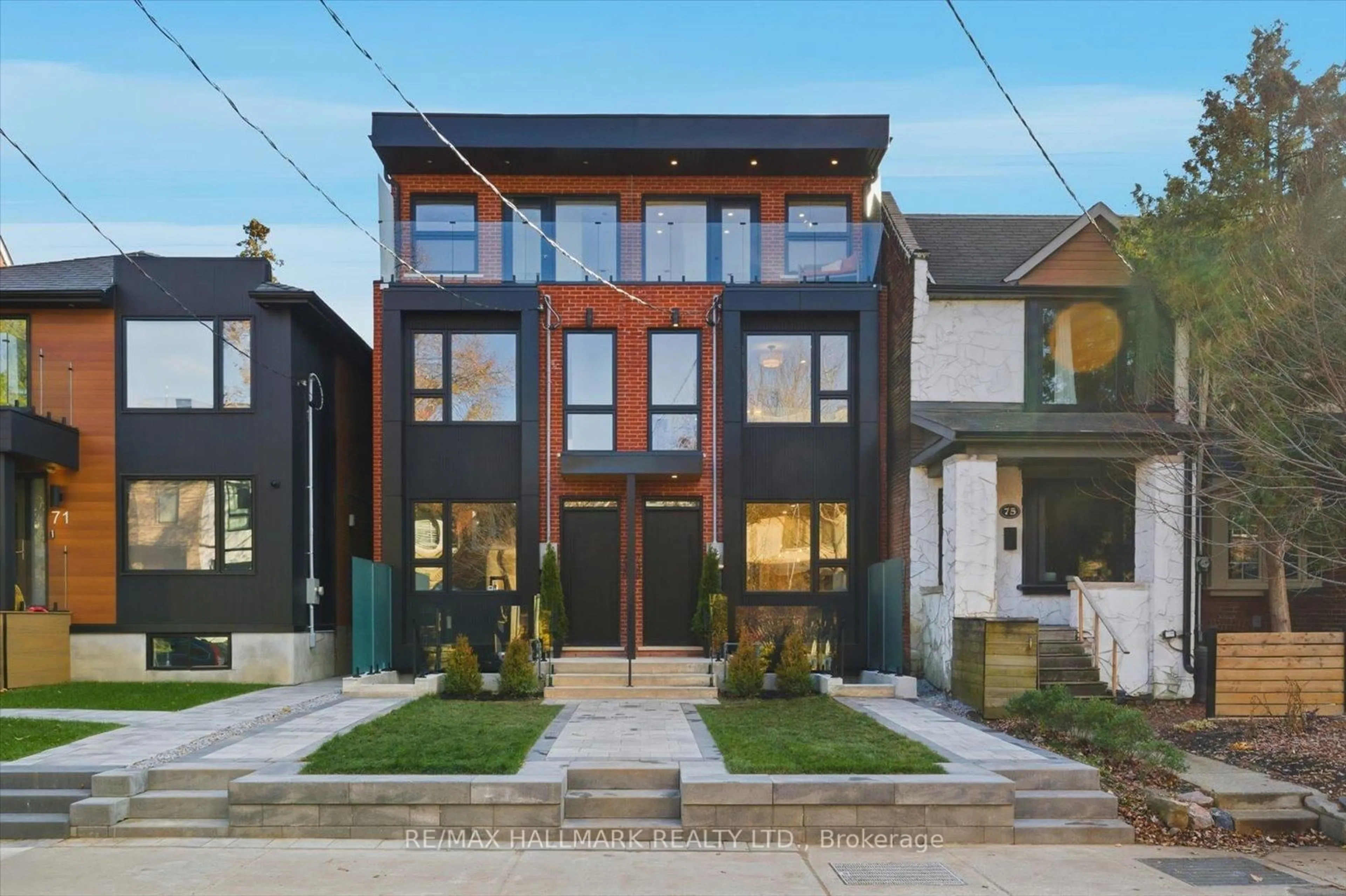 Home with brick exterior material, street for 73B Garden Ave, Toronto Ontario M6R 1H8