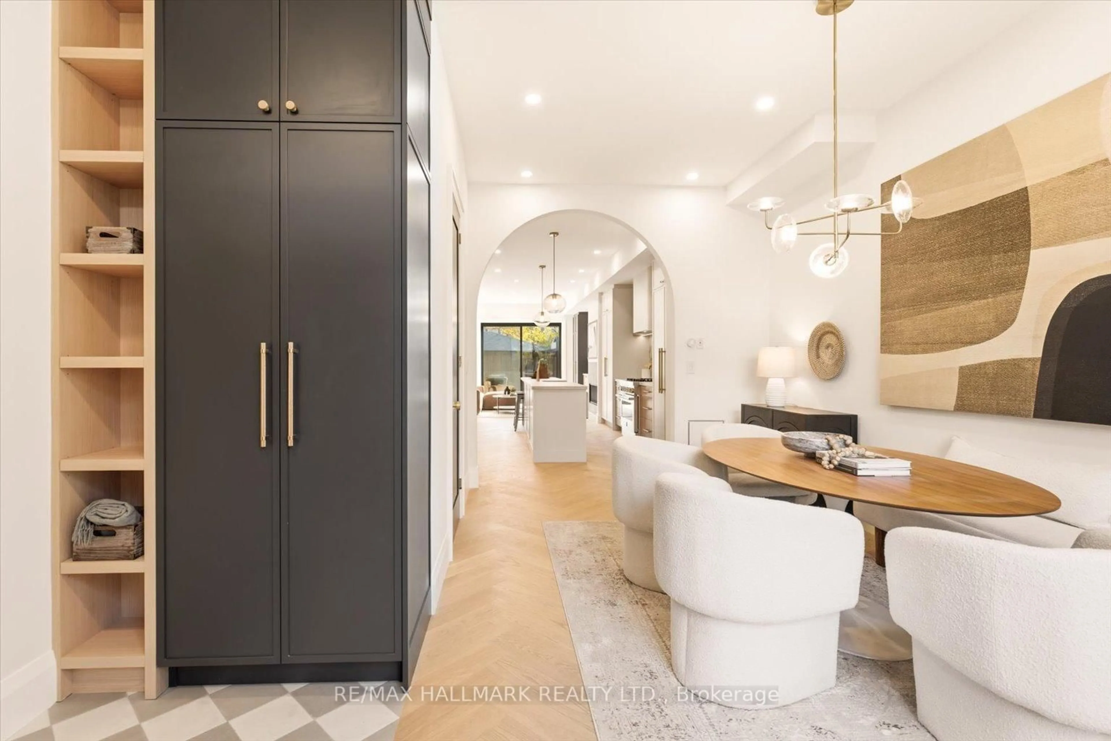 Open concept kitchen, ceramic/tile floor for 73B Garden Ave, Toronto Ontario M6R 1H8