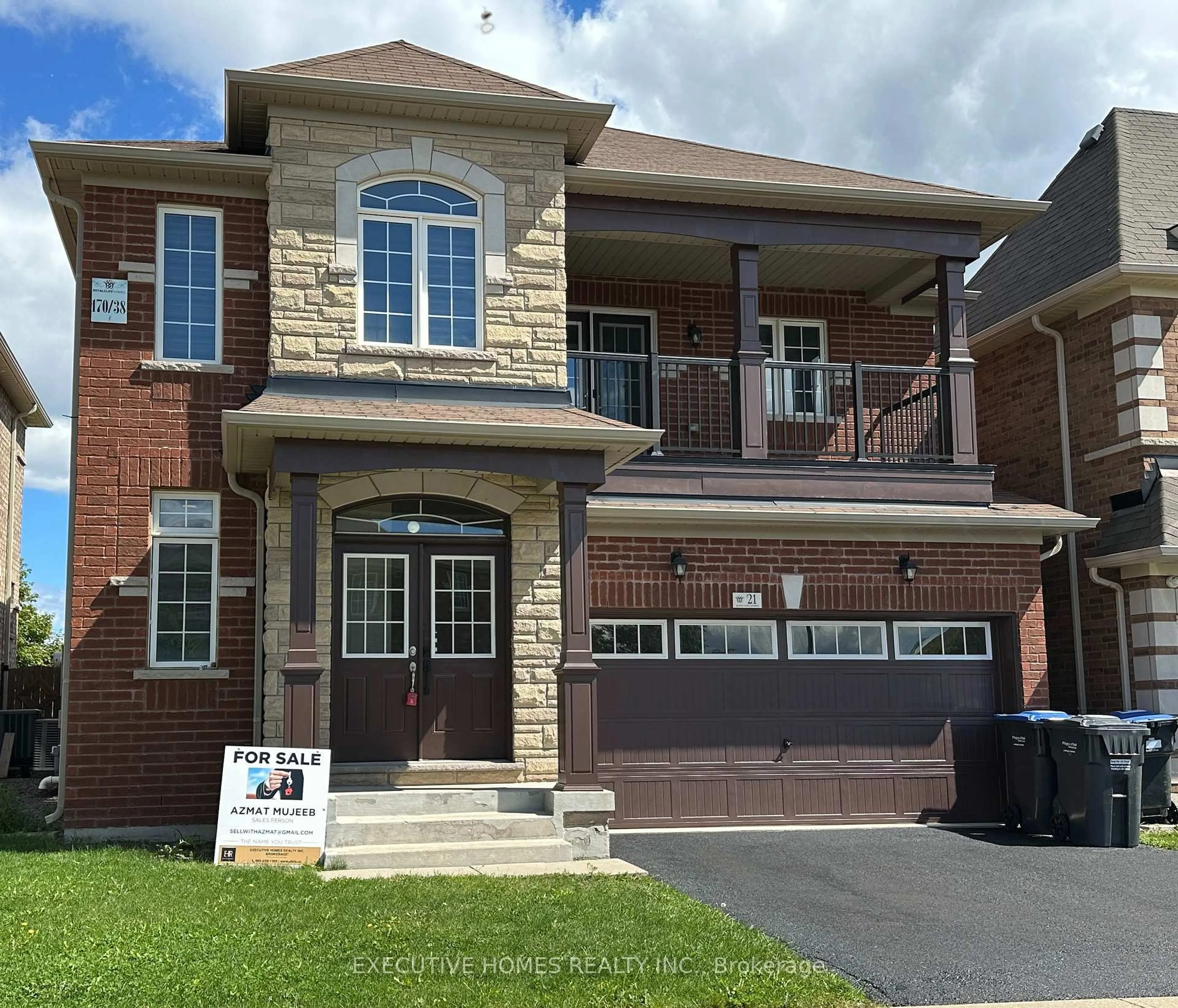 Home with brick exterior material, street for 21 Elmcrest Dr, Brampton Ontario L6Y 0H7