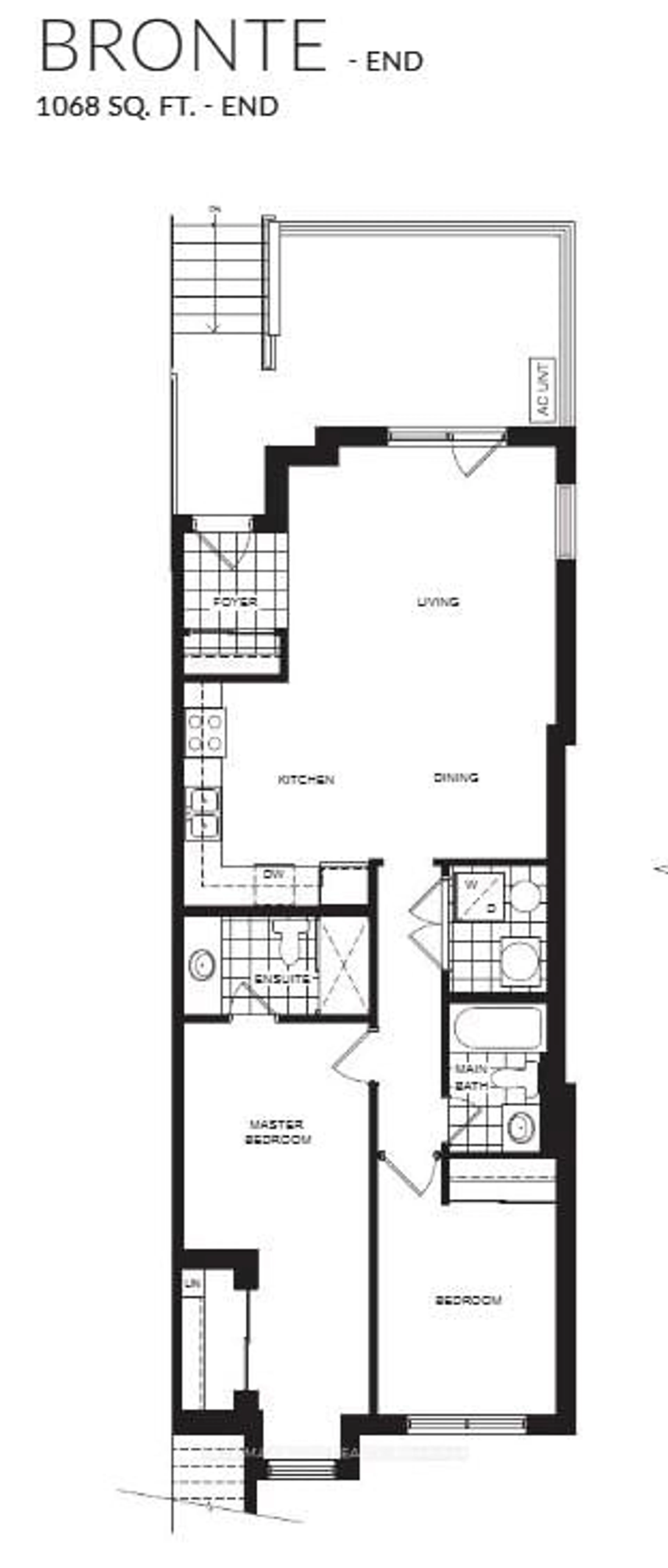 Floor plan for 1589 Rose Way #119, Milton Ontario L9E 1N4