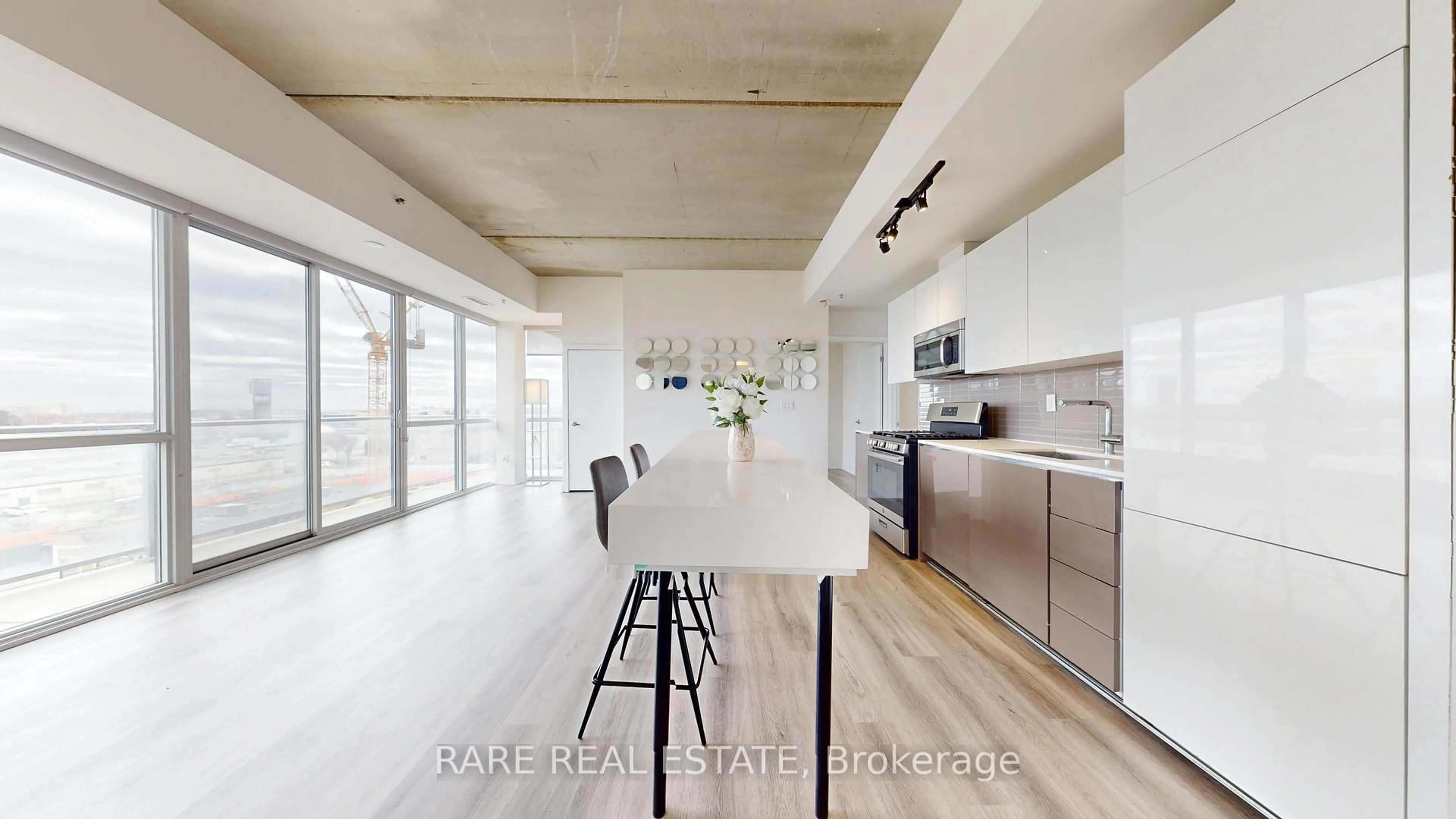 Open concept kitchen, unknown for 51 Lady Bank Rd #501, Toronto Ontario M8Z 0C9