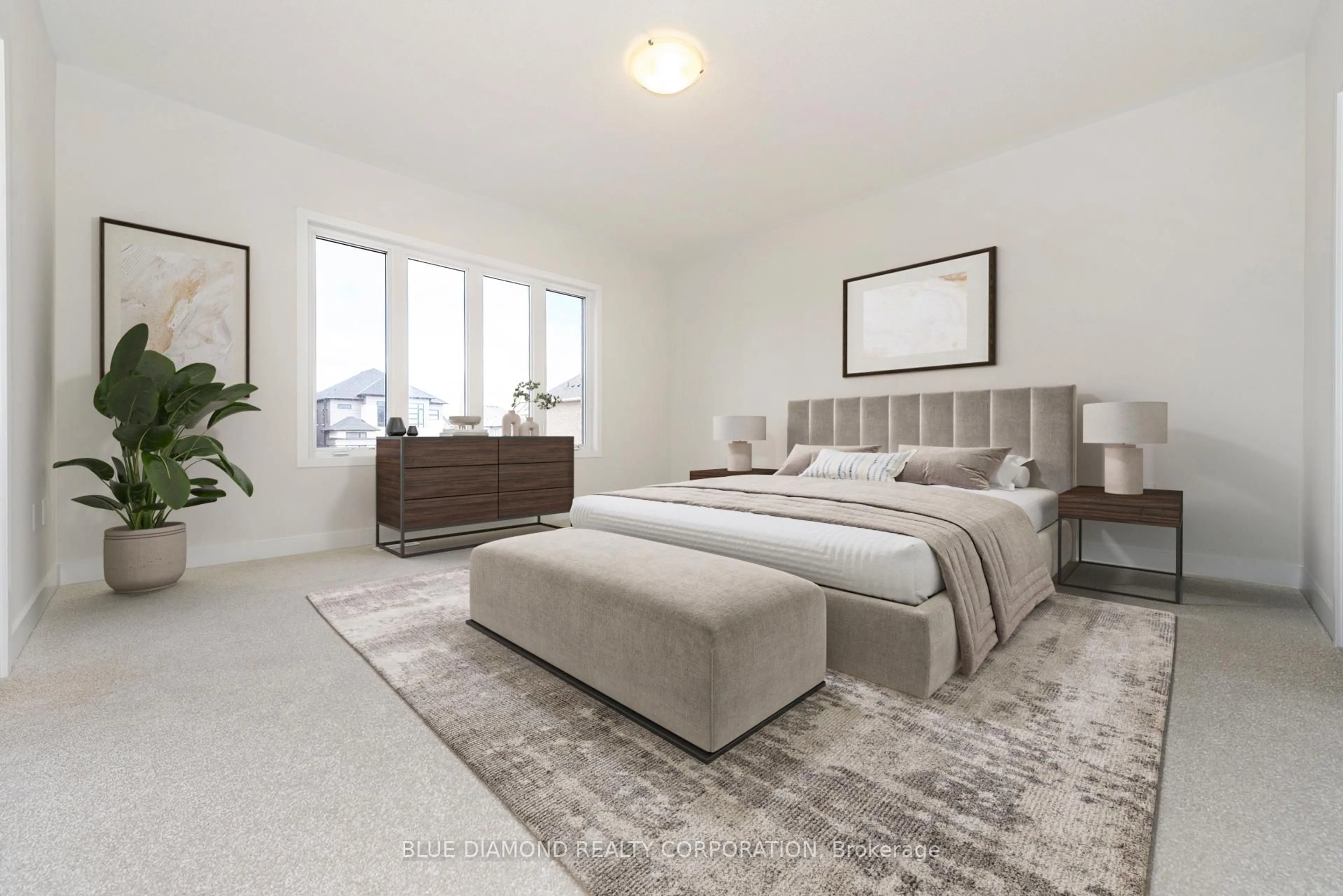 Bedroom with bed, carpet floor for 1369 LOON Lane, Oakville Ontario L6H 7Z9