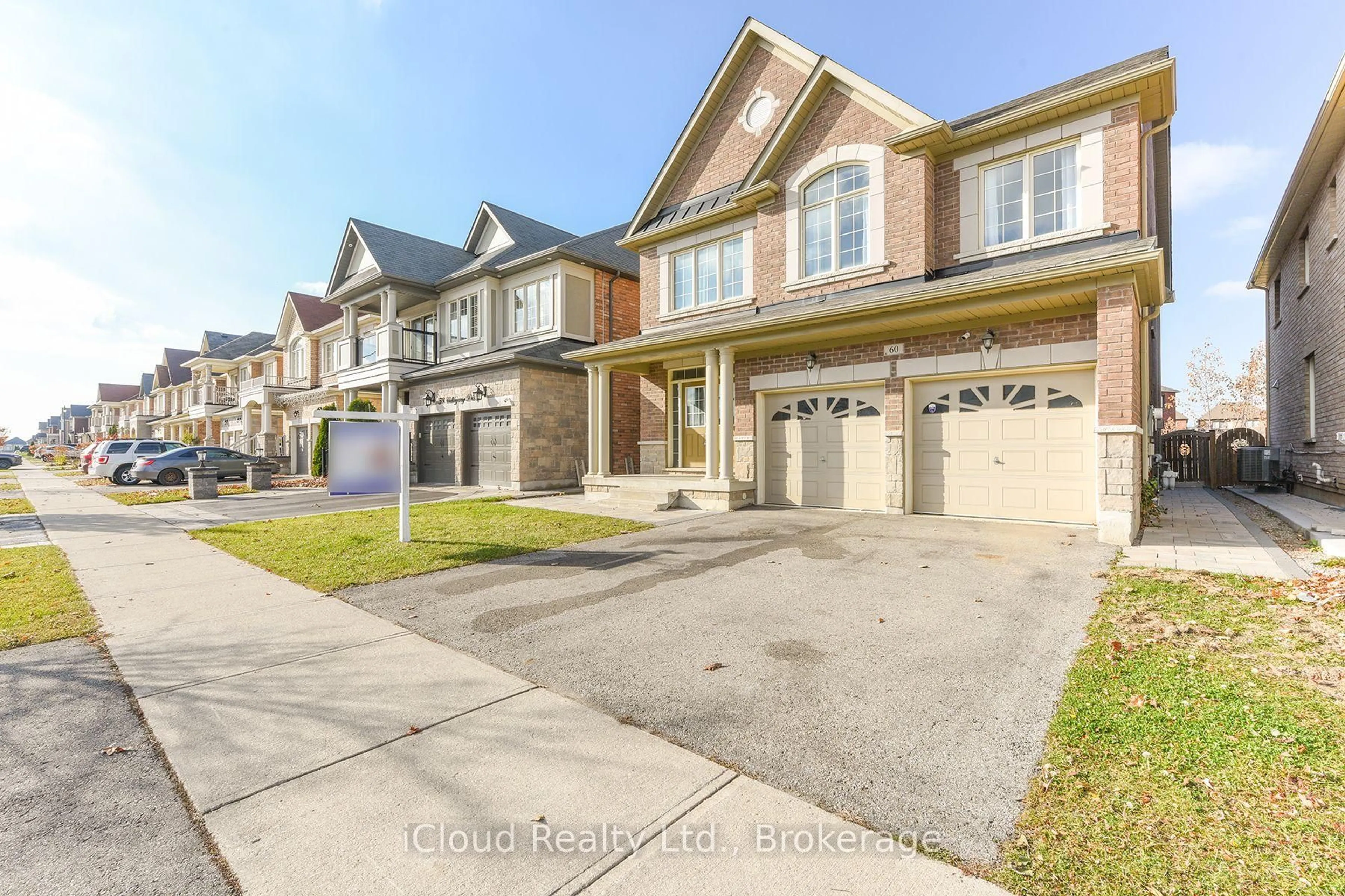 Home with brick exterior material, street for 60 Valleyway Dr, Brampton Ontario L6X 5G1