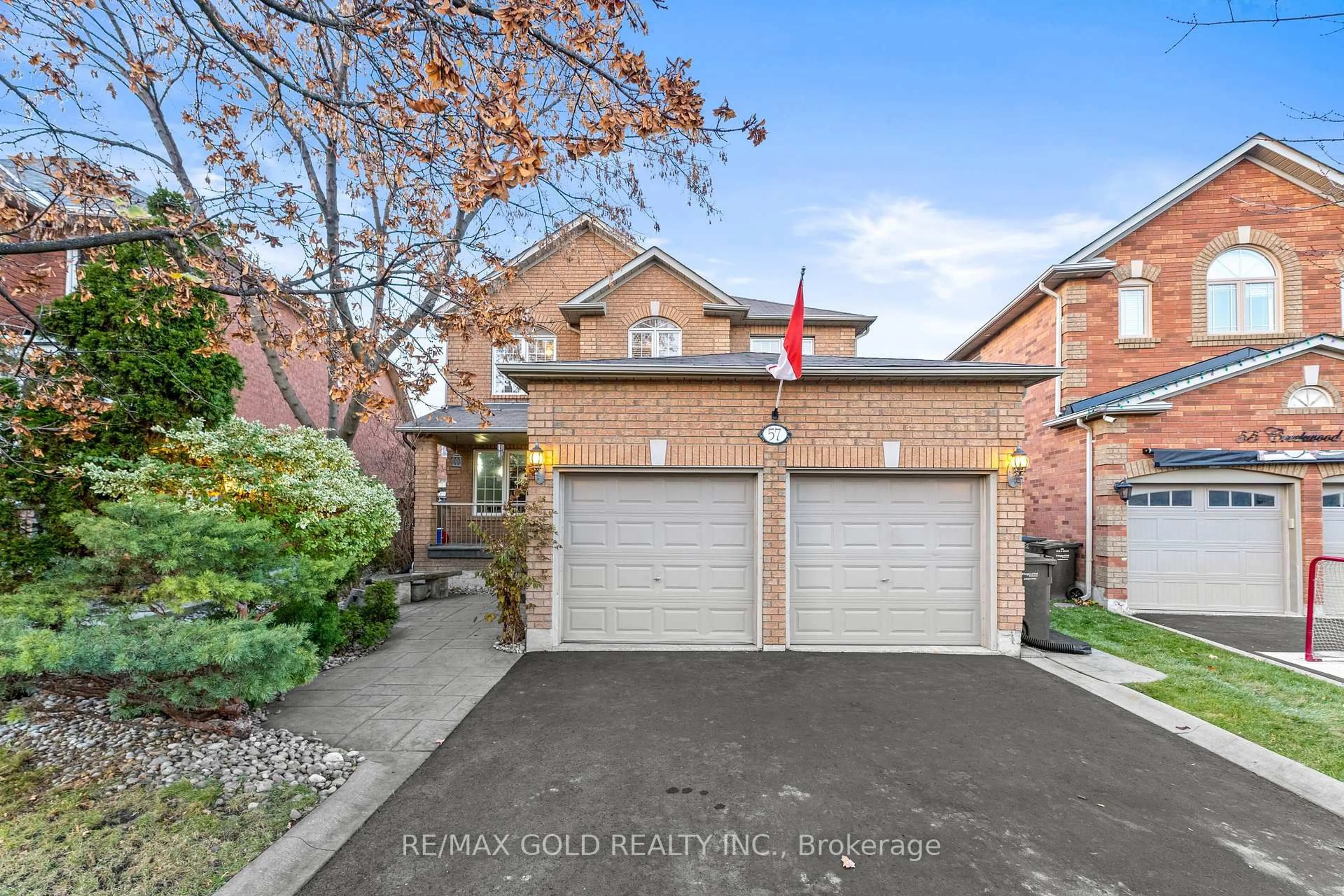Home with brick exterior material, street for 57 Creekwood Dr, Brampton Ontario L7A 1J3