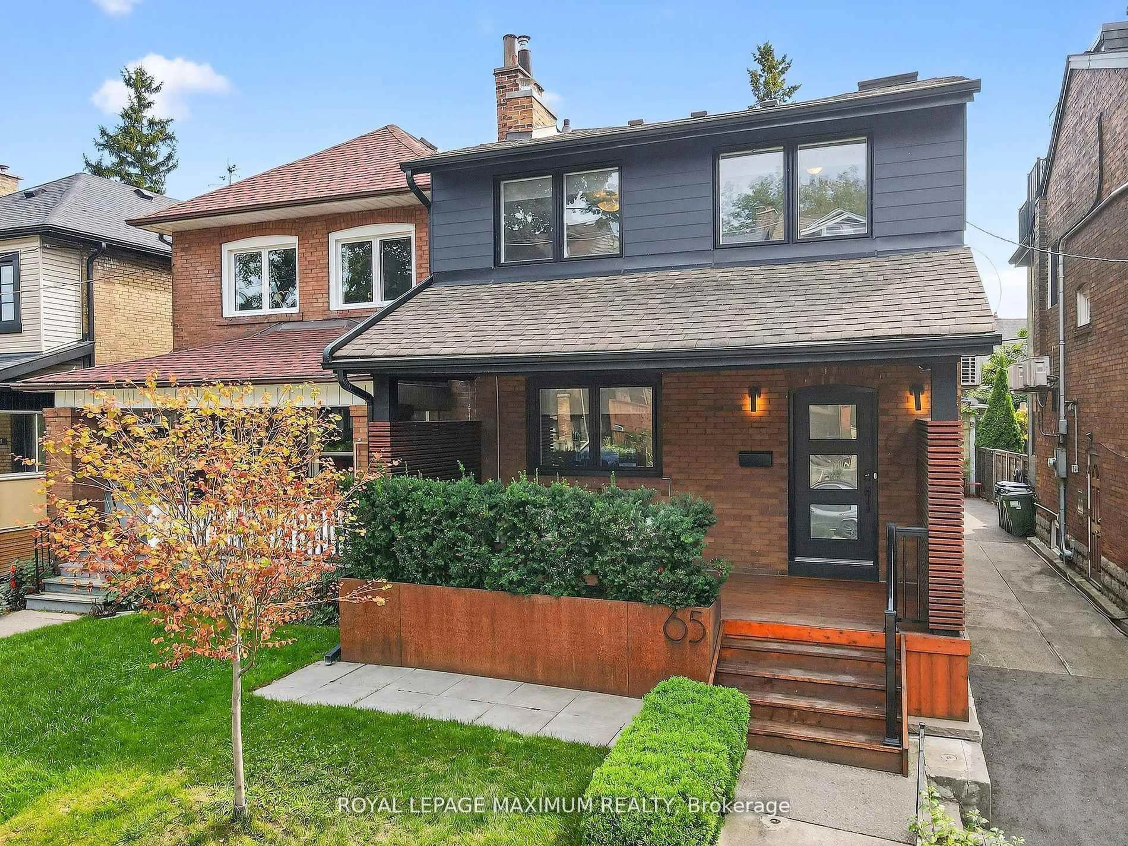 Home with brick exterior material, street for 65 Parkdale Rd, Toronto Ontario M6R 1E3