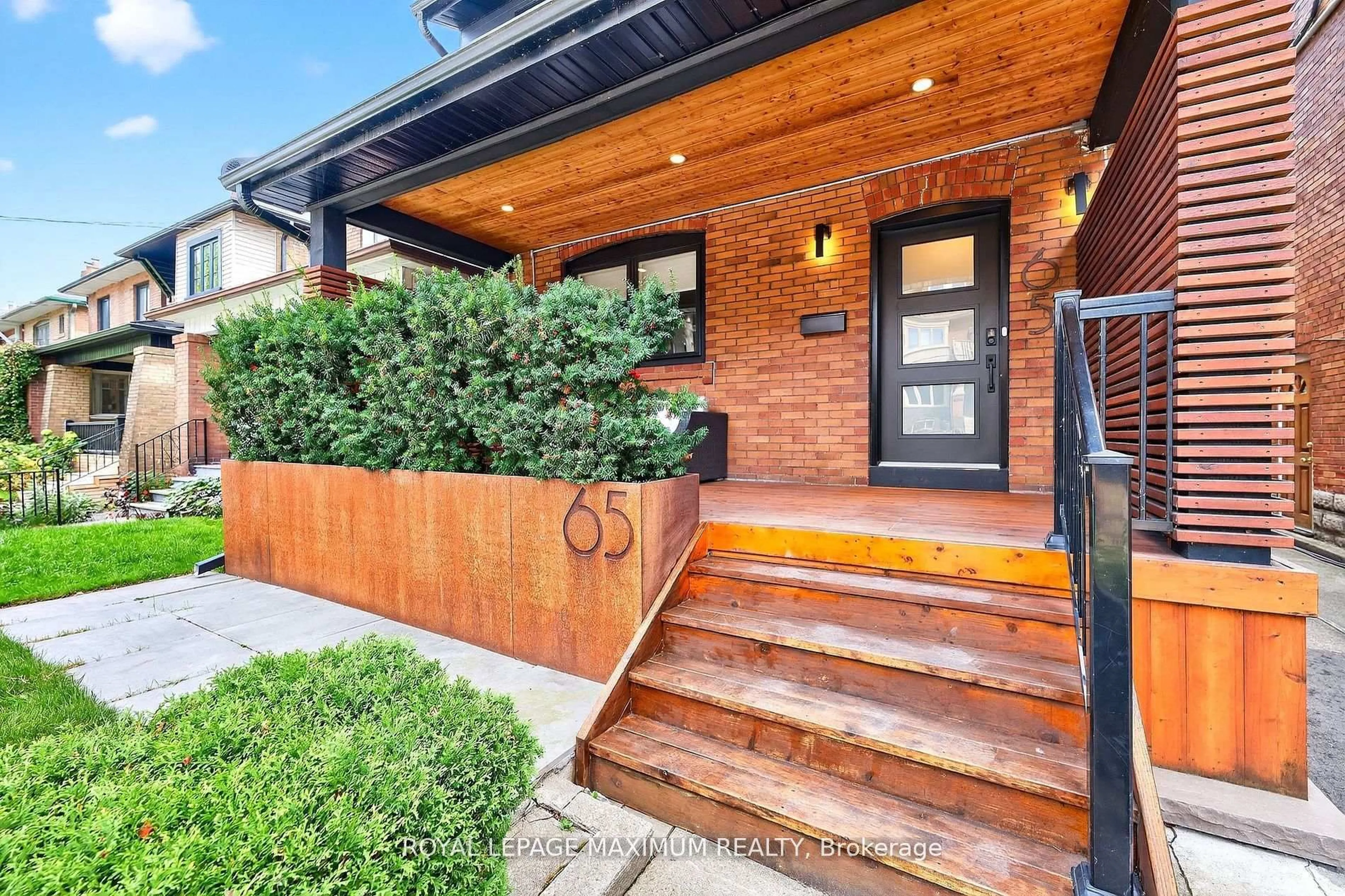 Home with brick exterior material, street for 65 Parkdale Rd, Toronto Ontario M6R 1E3