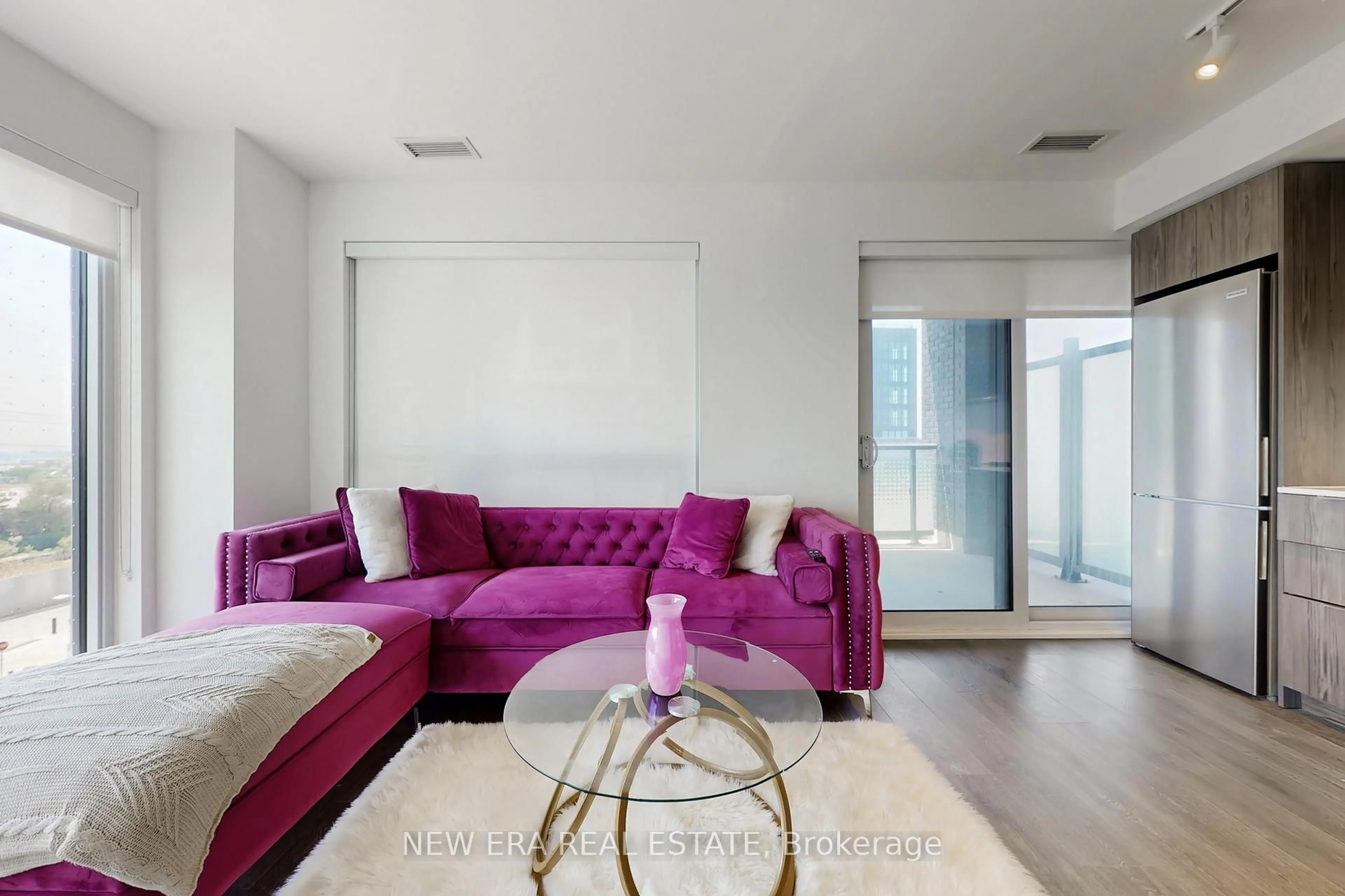 Living room with furniture, unknown for 30 Samuel Wood Way #413, Toronto Ontario M9B 0C9