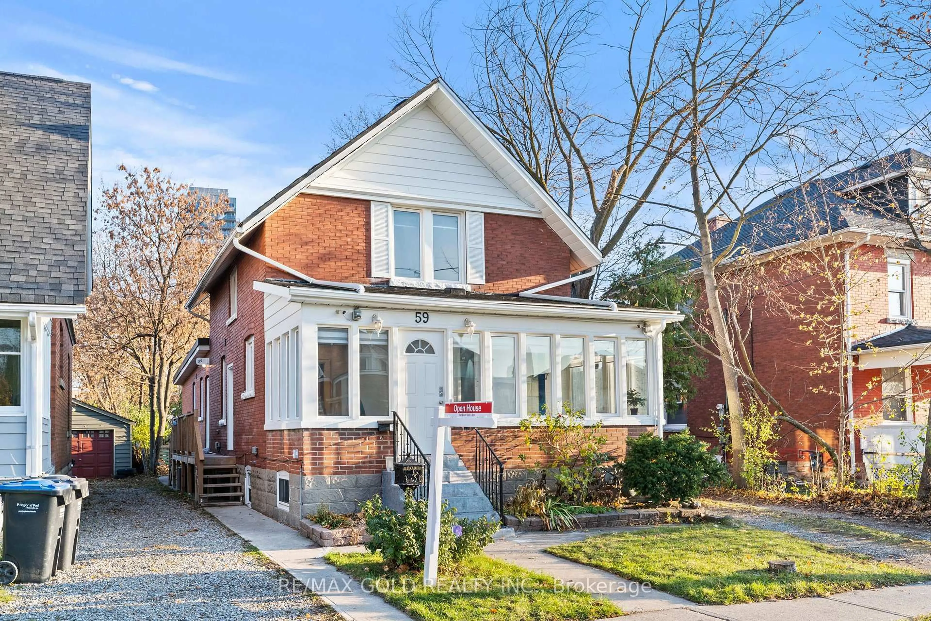 Home with brick exterior material, street for 59 David St, Brampton Ontario L6X 1J6