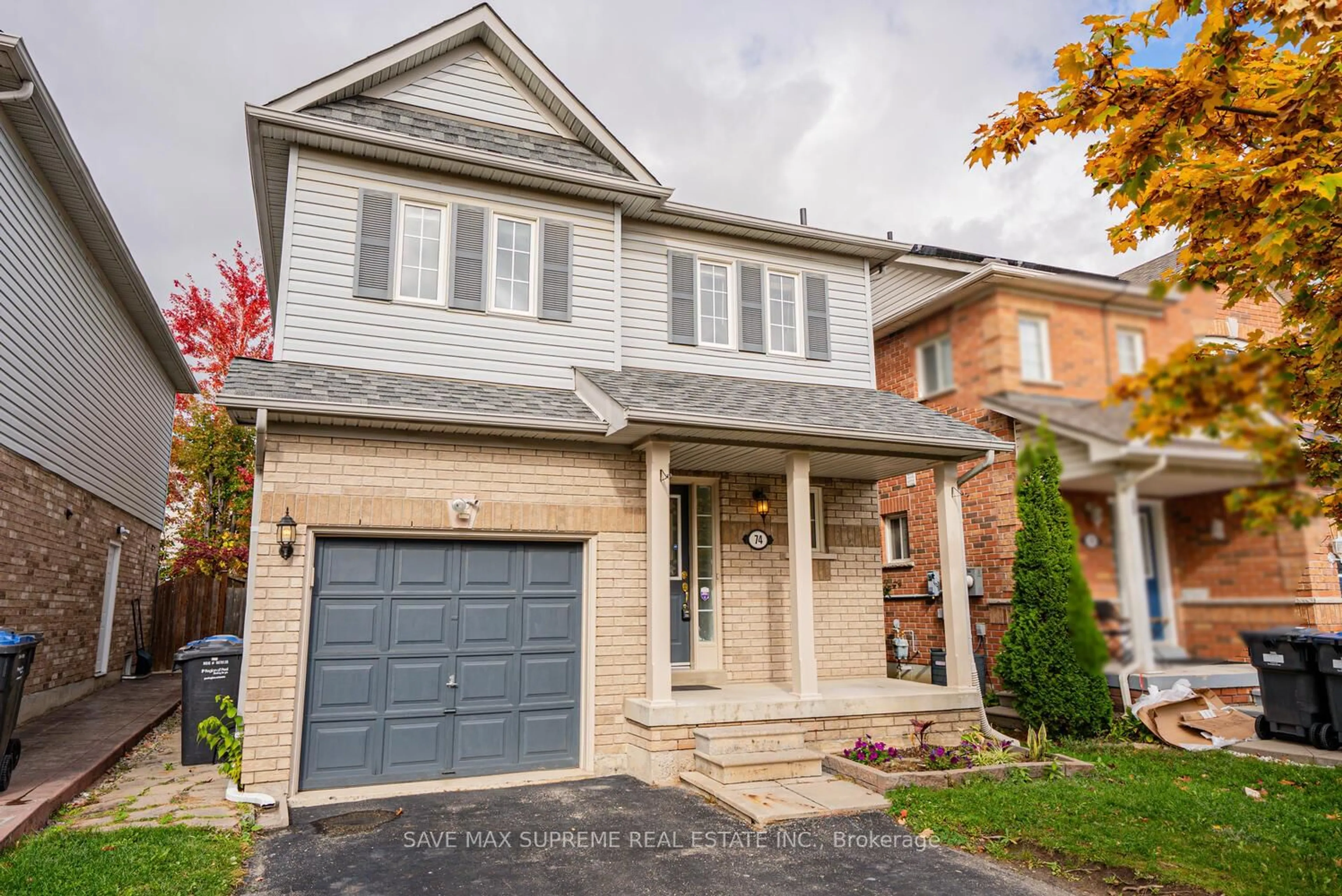 Home with brick exterior material, street for 74 Ridgemore Cres, Brampton Ontario L7A 2L5