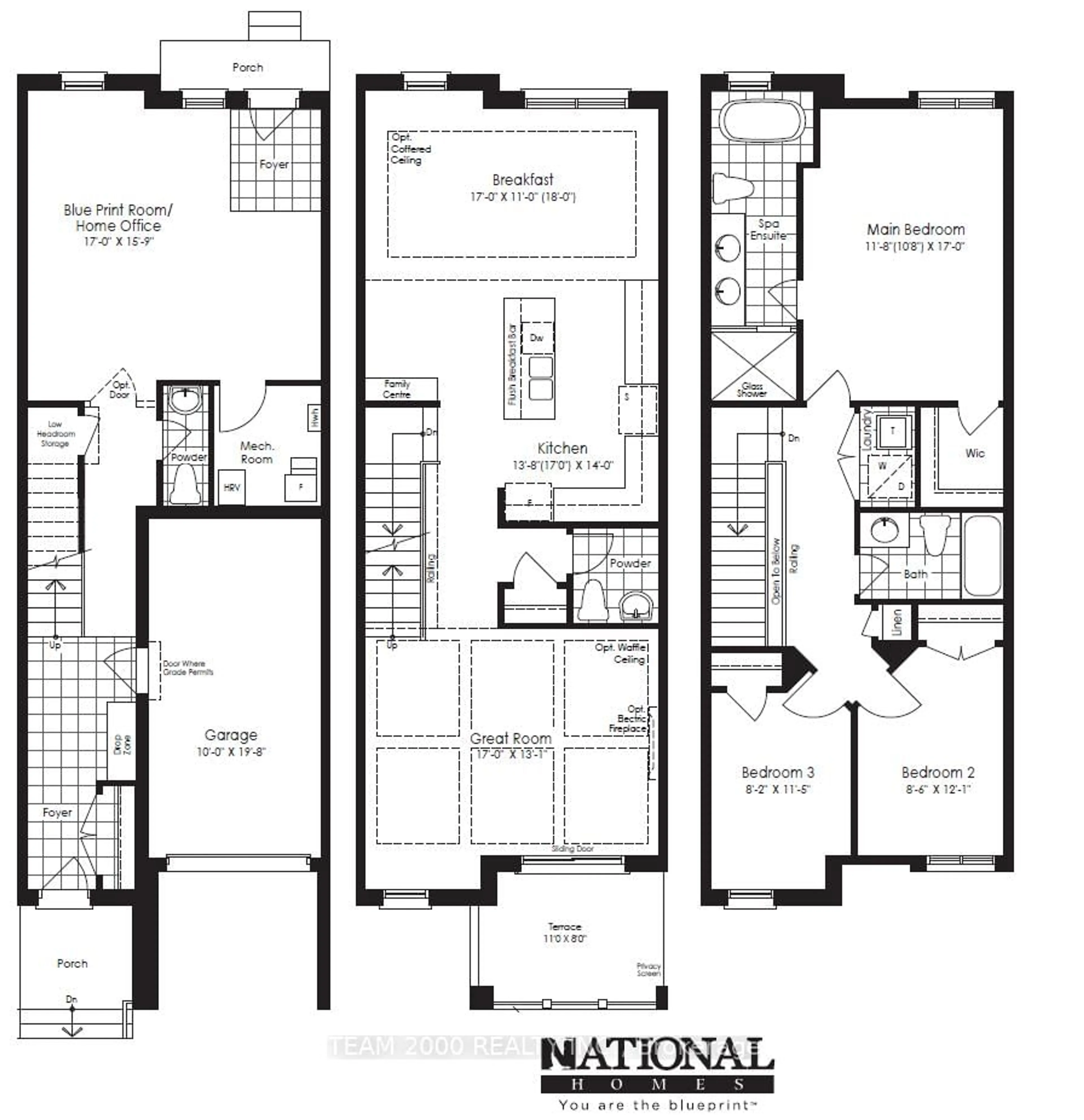 Floor plan for 2088 Fairmont Common, Burlington Ontario L7P 0V8