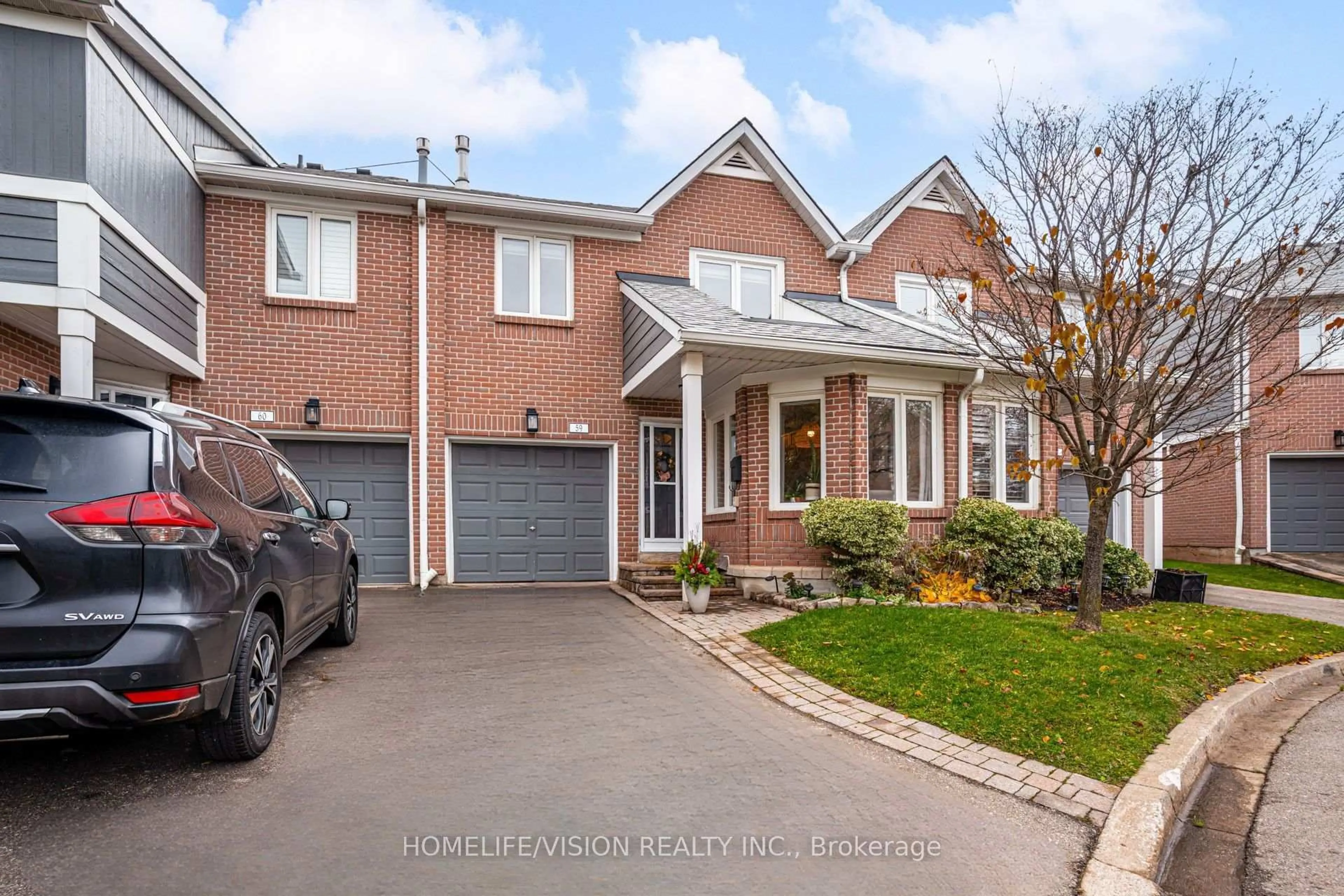 Home with brick exterior material, street for 2205 South Millway #59, Mississauga Ontario L5L 3T2