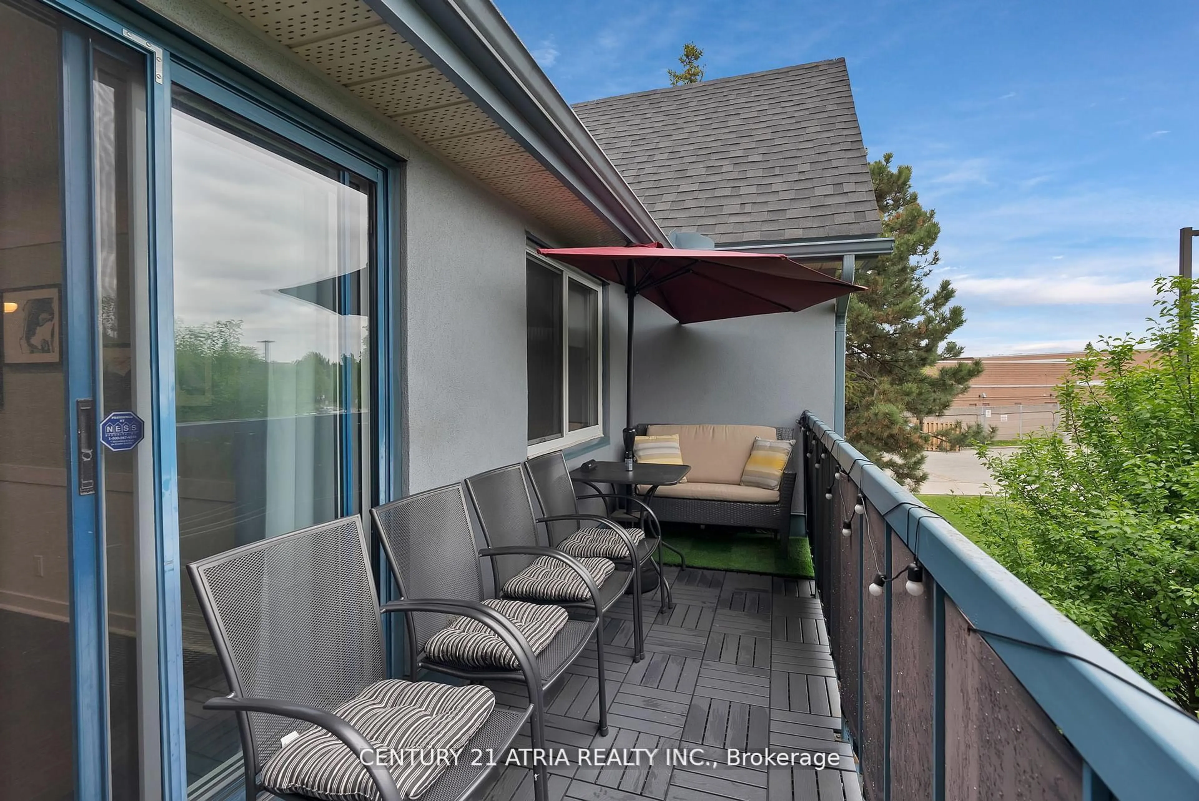 Patio, water/lake/river/ocean view for 65 Trailwood Dr #523, Mississauga Ontario L4Z 3L1