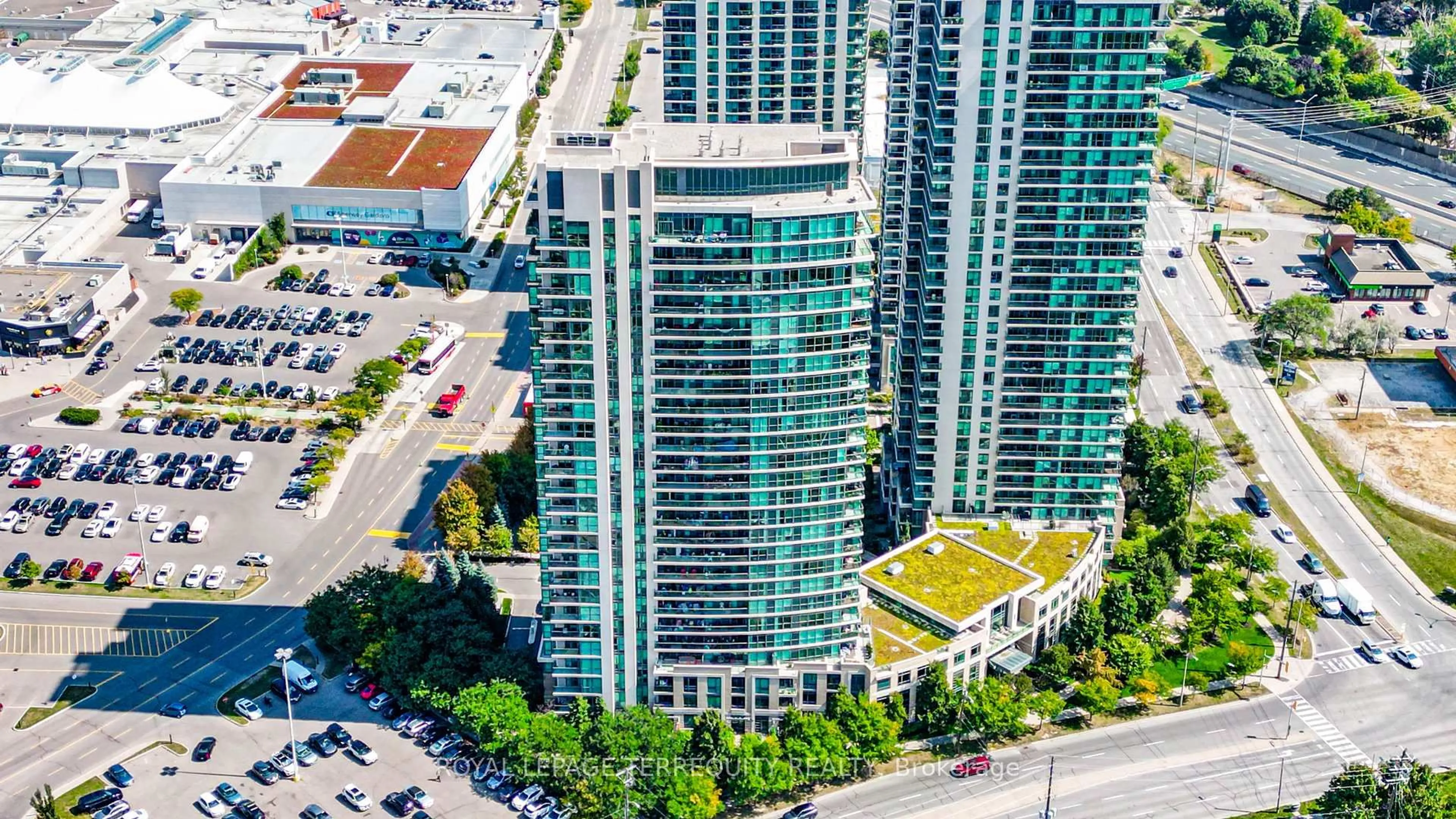 A pic from outside/outdoor area/front of a property/back of a property/a pic from drone, city buildings view from balcony for 235 Sherway Gardens Rd #2209, Toronto Ontario M9C 0A2