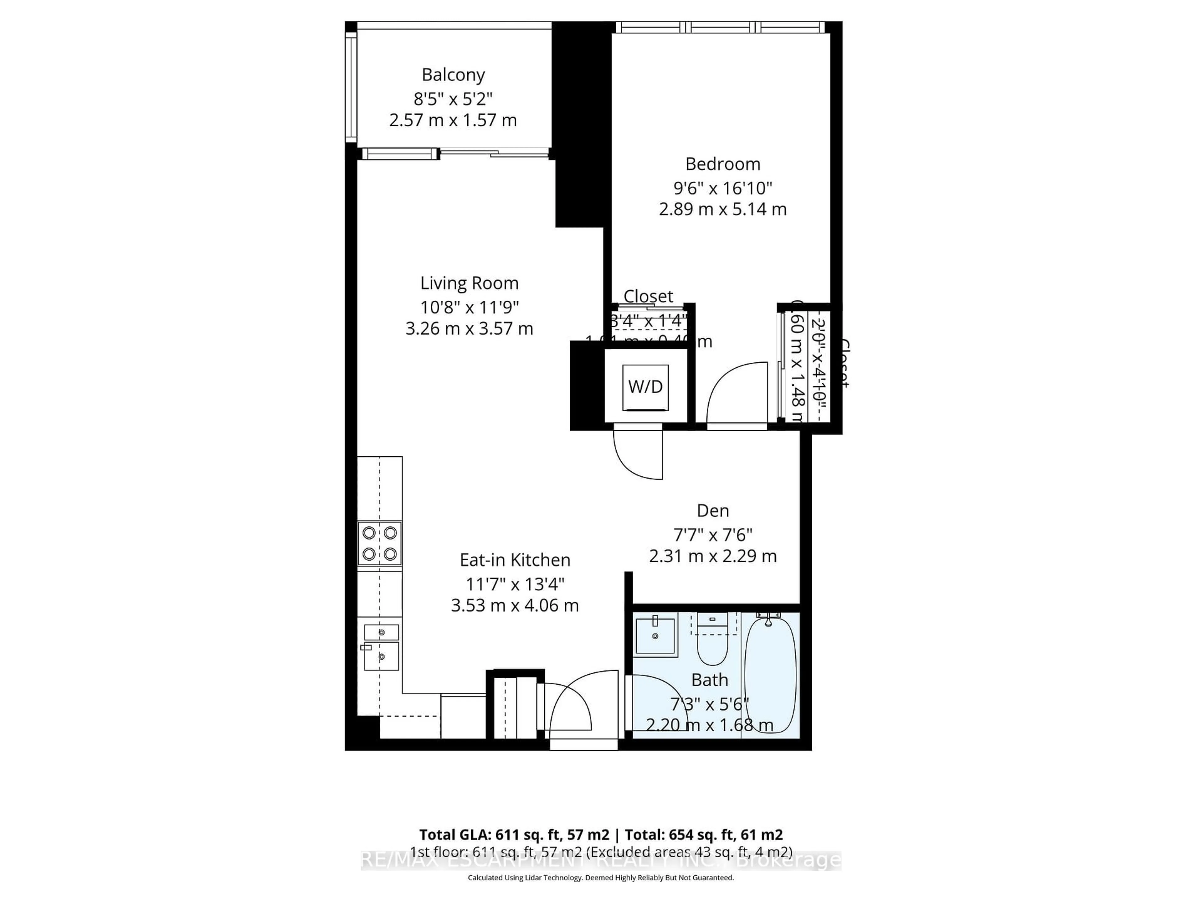 Floor plan for 8 Fieldway Rd #306, Toronto Ontario M8Z 0C3